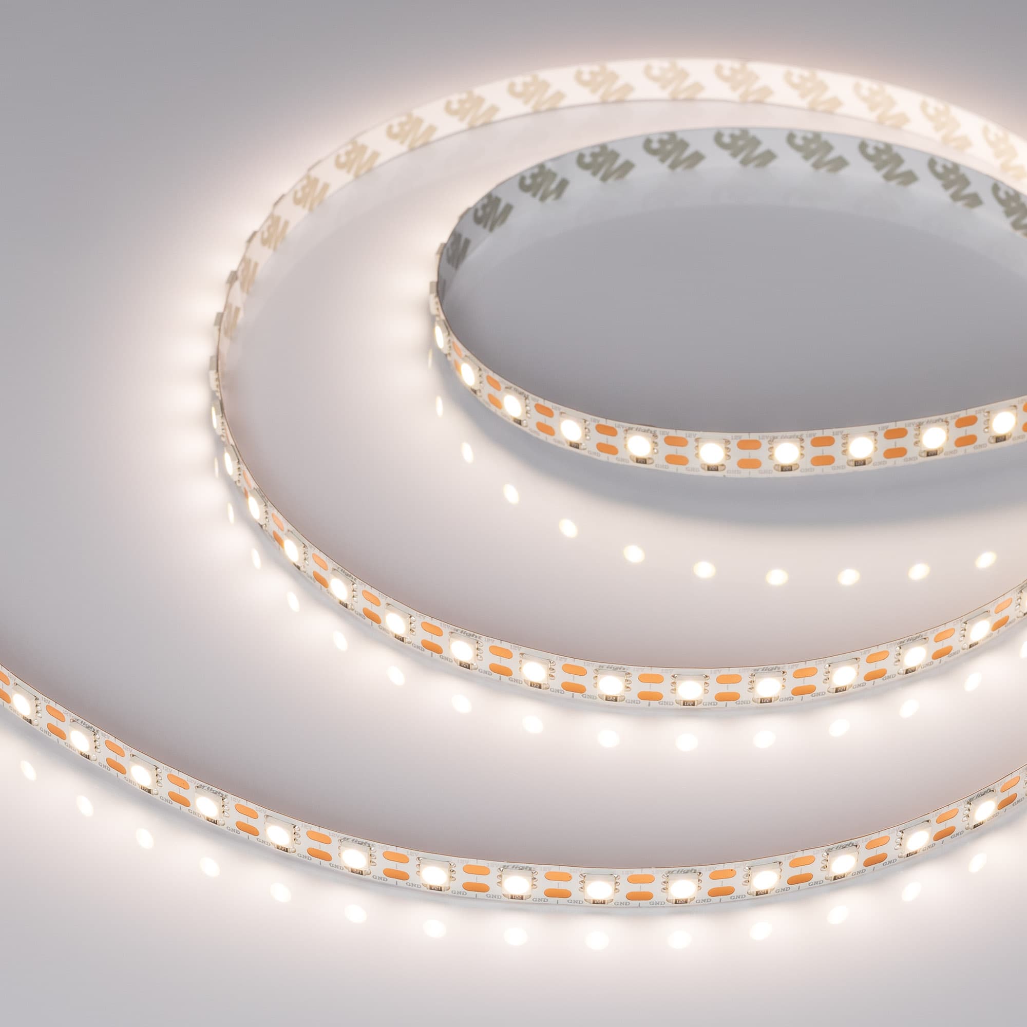 Светодиодная лента RT-B72-10mm 12V Day4000-CX1 (15.6 W/m, IP20, 5060, 5m) (Arlight, 15.6 Вт/м, IP20) 016841(2) — фото 1