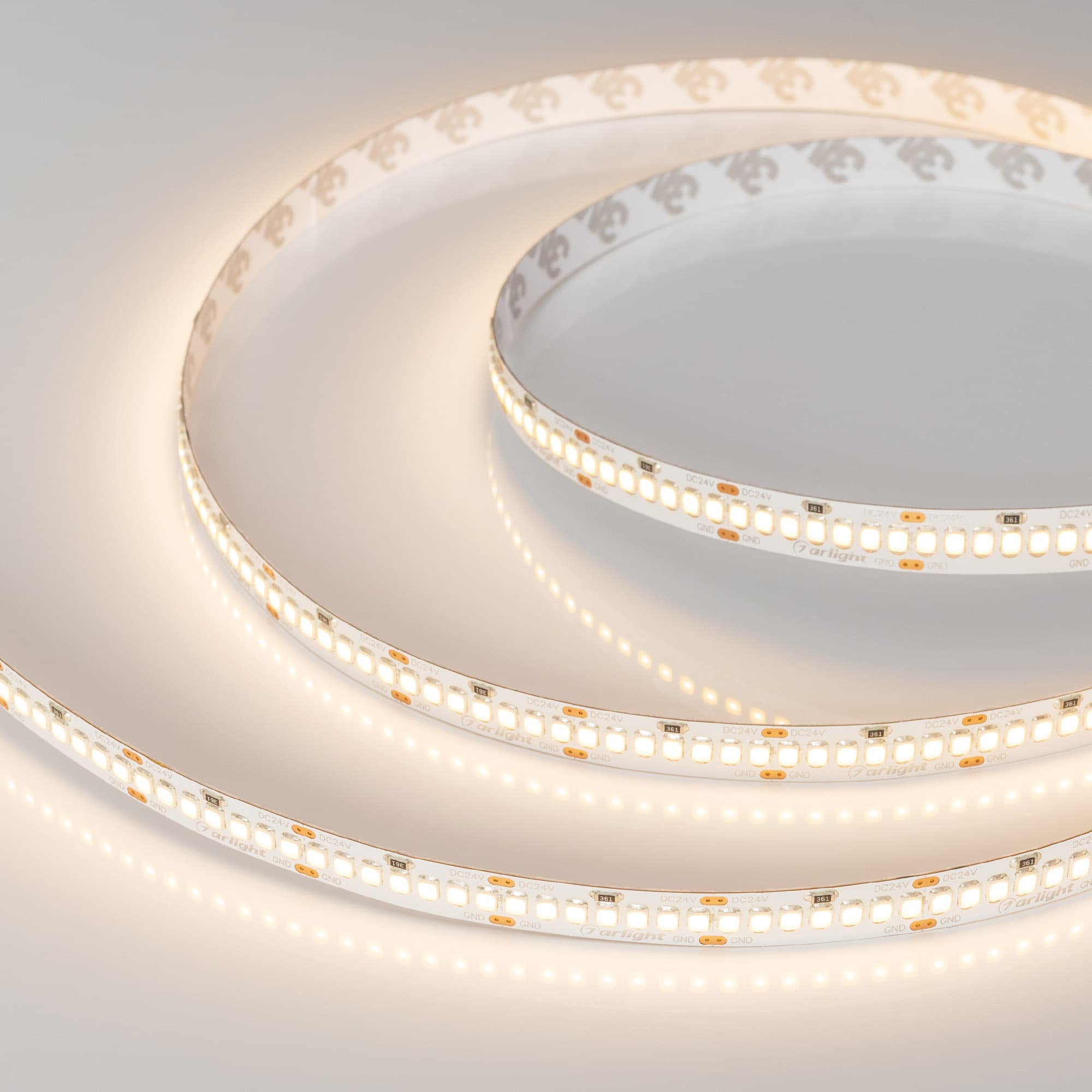 Светодиодная лента RT-A252-10mm 24V Warm2700 (11 W/m, IP20, 2835, 5m) (Arlight, Открытый) 022653(2) — фото 2