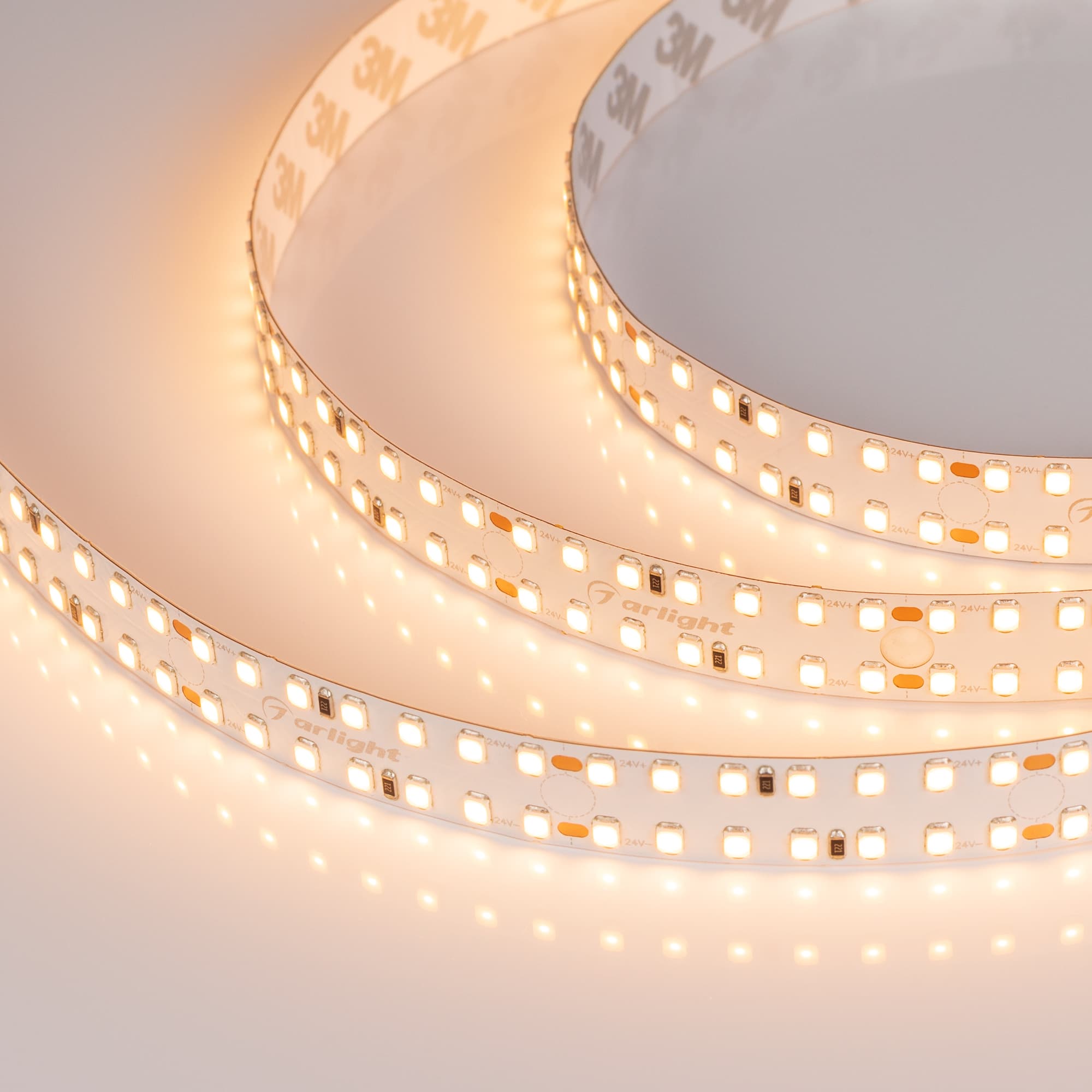 Светодиодная лента S2-2500 24V Warm 3000K 15mm (2835, 280 LED/m, LUX) (Arlight, 20 Вт/м, IP20) 023398 — фото 2