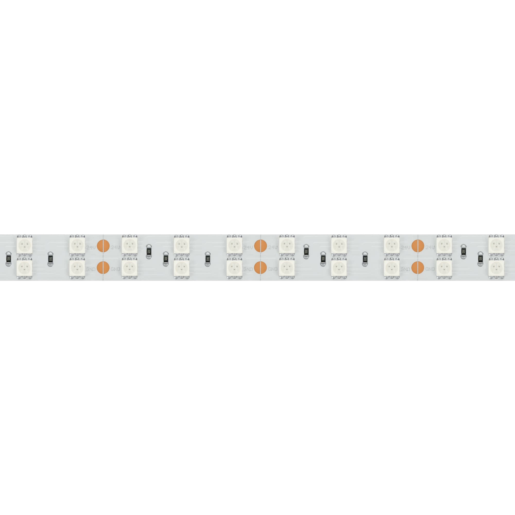Светодиодная лента RT 2-5000 24V Yellow 2x2 (5060, 600 LED, LUX) (Arlight, 28.8 Вт/м, IP20) 011263 — фото 2