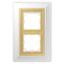 LSmetal Zero Комплект для монтажа заподлицо + Рамка 2-ная, латунь, Jung