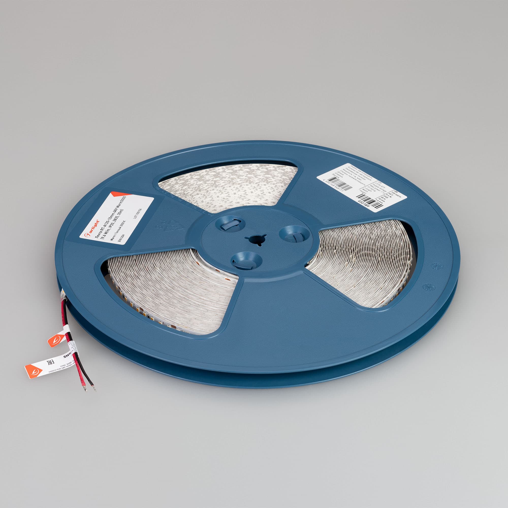 Светодиодная лента RT-A120-10mm 48V Warm3000 (9.6 W/m, IP20, 2835, 30m) (Arlight, Открытый) 032189 — фото 2