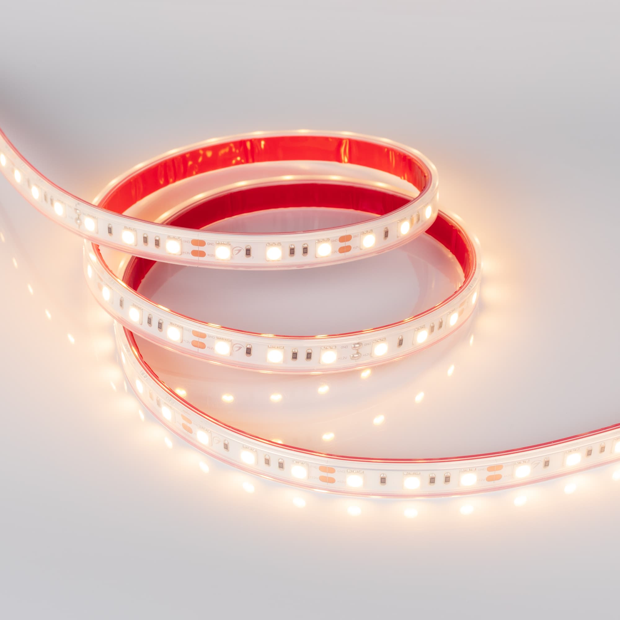 Светодиодная лента RTW 2-5000P 12V Warm2700 2x (5060, 300 LED, LUX) (Arlight, 14.4 Вт/м, IP66) 012385 — фото 3