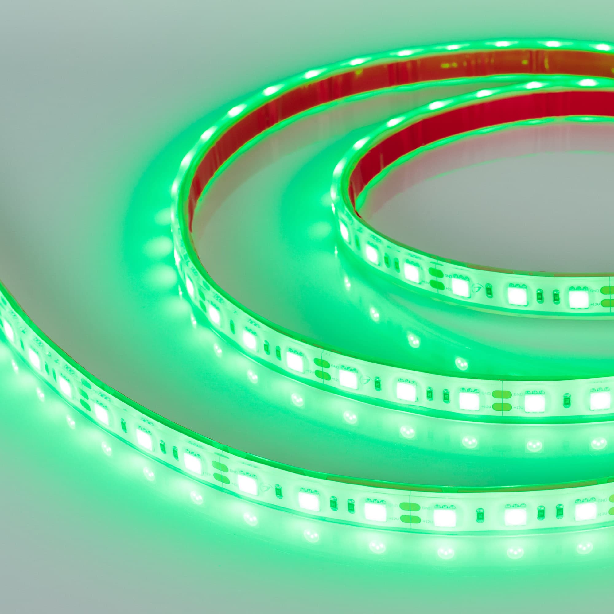 Светодиодная лента RTW 2-5000PGS 12V Green 2x (5060, 300 LED, LUX) (Arlight, 14.4 Вт/м, IP67) 015128 — фото 4
