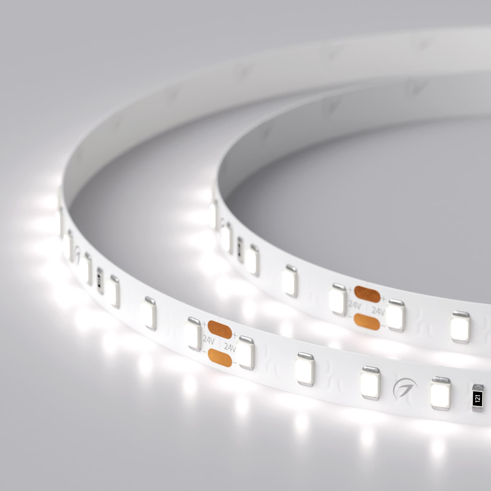 Светодиодная лента RT 2-5000 24V White6000 1.6x (2835, 490 LED, PRO) (Arlight, 10 Вт/м, IP20) 019913 — фото 3