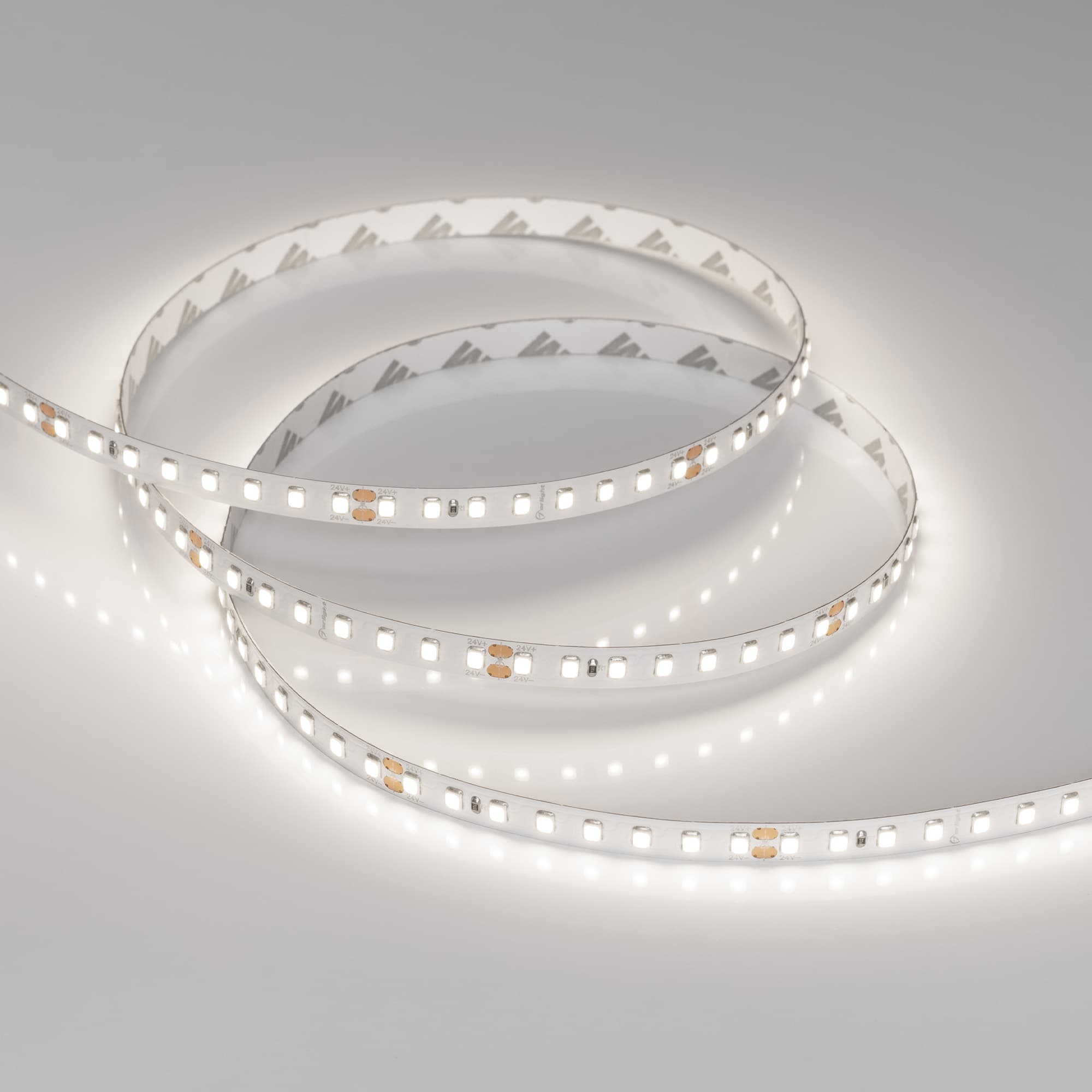 Светодиодная лента RT-A128-8mm 24V Day5000 (9.6 W/m, IP20, 2835, 5m) (Arlight, высок.эфф.150 лм/Вт) 038756 — фото 3