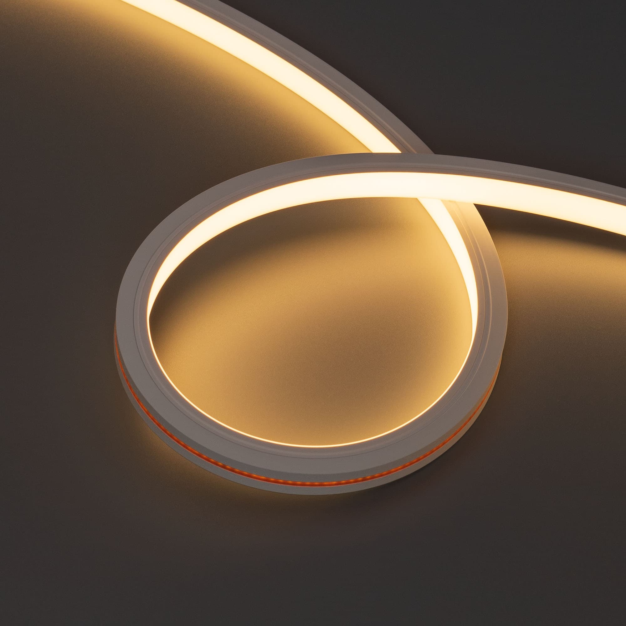 Светодиодная лента герметичная MOONLIGHT-TOP-X320-13x12mm 24V Warm3000 (5 W/m, IP67, sauna, 5m, wire x1) (Arlight, Вывод вниз, 3 года) 051125