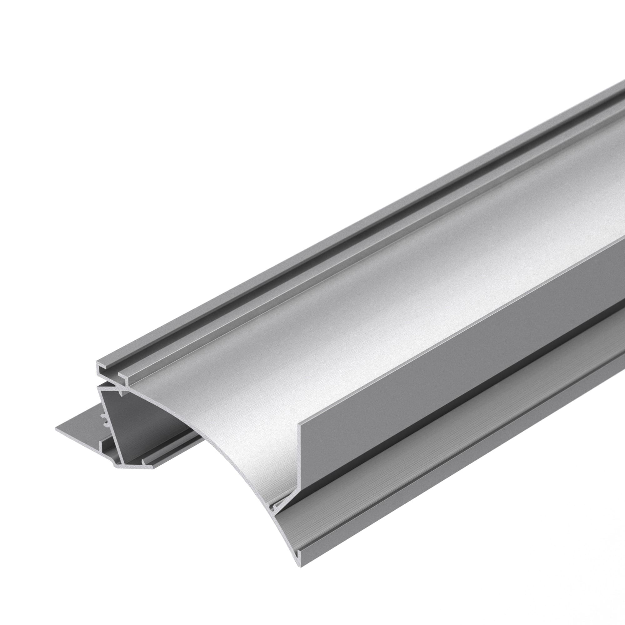 Профиль с экраном ALM-ARC-SIDE-2000 ANOD+FROST (Arlight, Алюминий) 029851 — фото 2