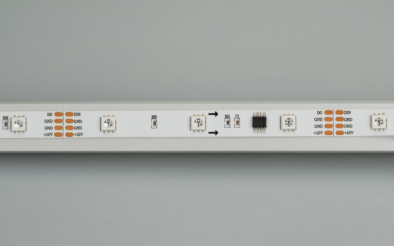 Светодиодная лента SPI-5000-AM 12V RGB (5060, 150 LED x3, 1804) (Arlight, Открытый, IP20) 021227 — фото 6