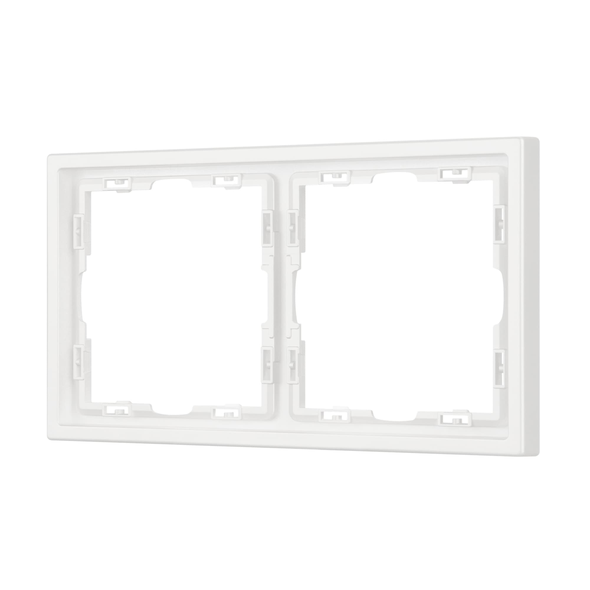 Рамка пластиковая FRM-NOBE-SFPL-2-WH (Arlight, Белый кварц) 054215