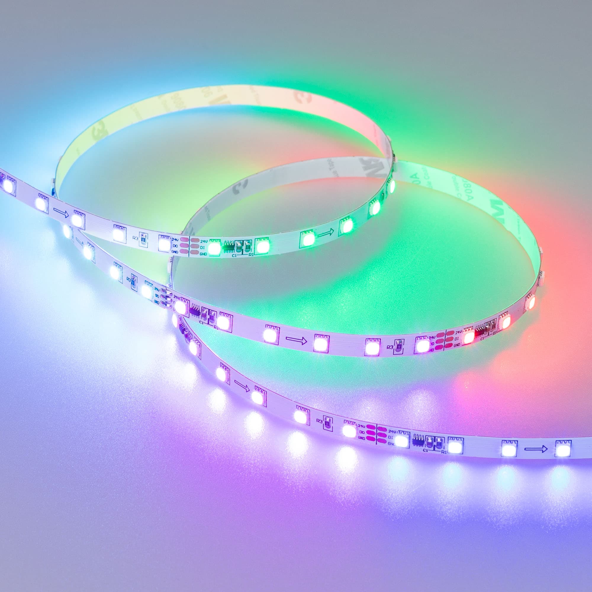 Светодиодная лента SPI-F72-7mm 24V RGB-PX6 (14.4 W/m, IP20, 3535, 5m) (Arlight, Открытый, IP20) 030195(2) — фото 1