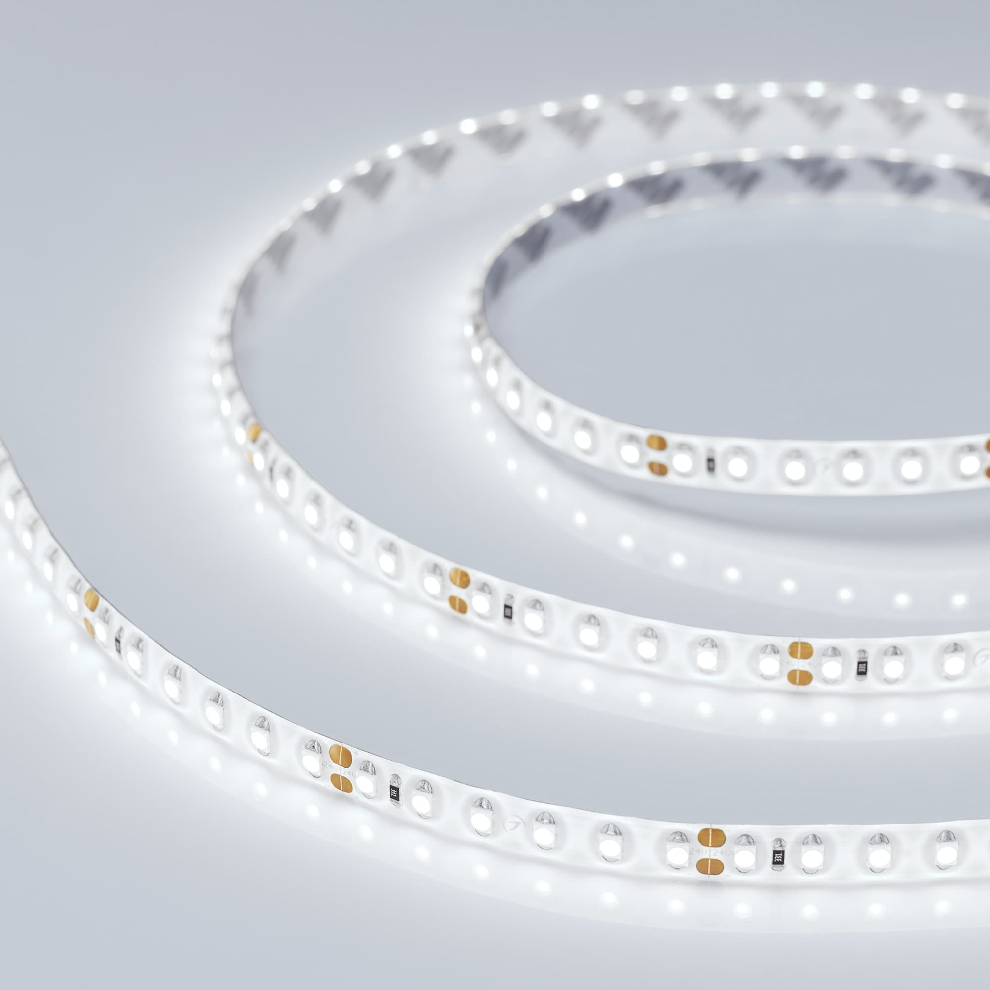 Светодиодная лента RTW 2-5000SE 24V White 2x(3528, 600 LED, LUX) (Arlight, 9.6 Вт/м, IP65) 014678 — фото 3