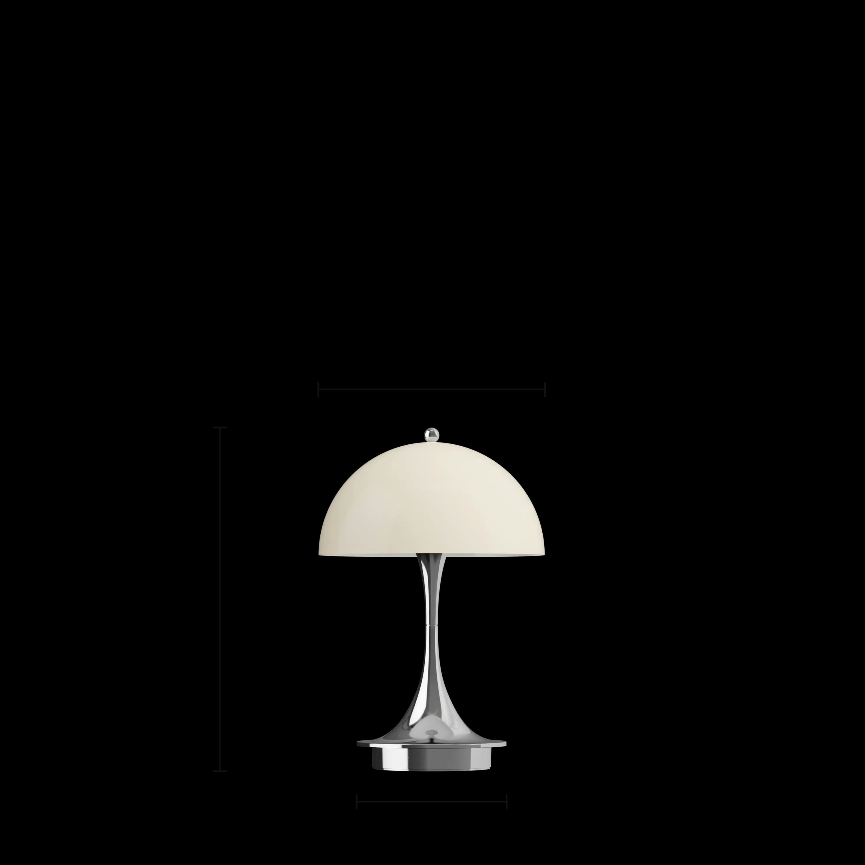 Louis Poulsen Panthella 160 Portable Lamp Chrome opal beige — фото 4