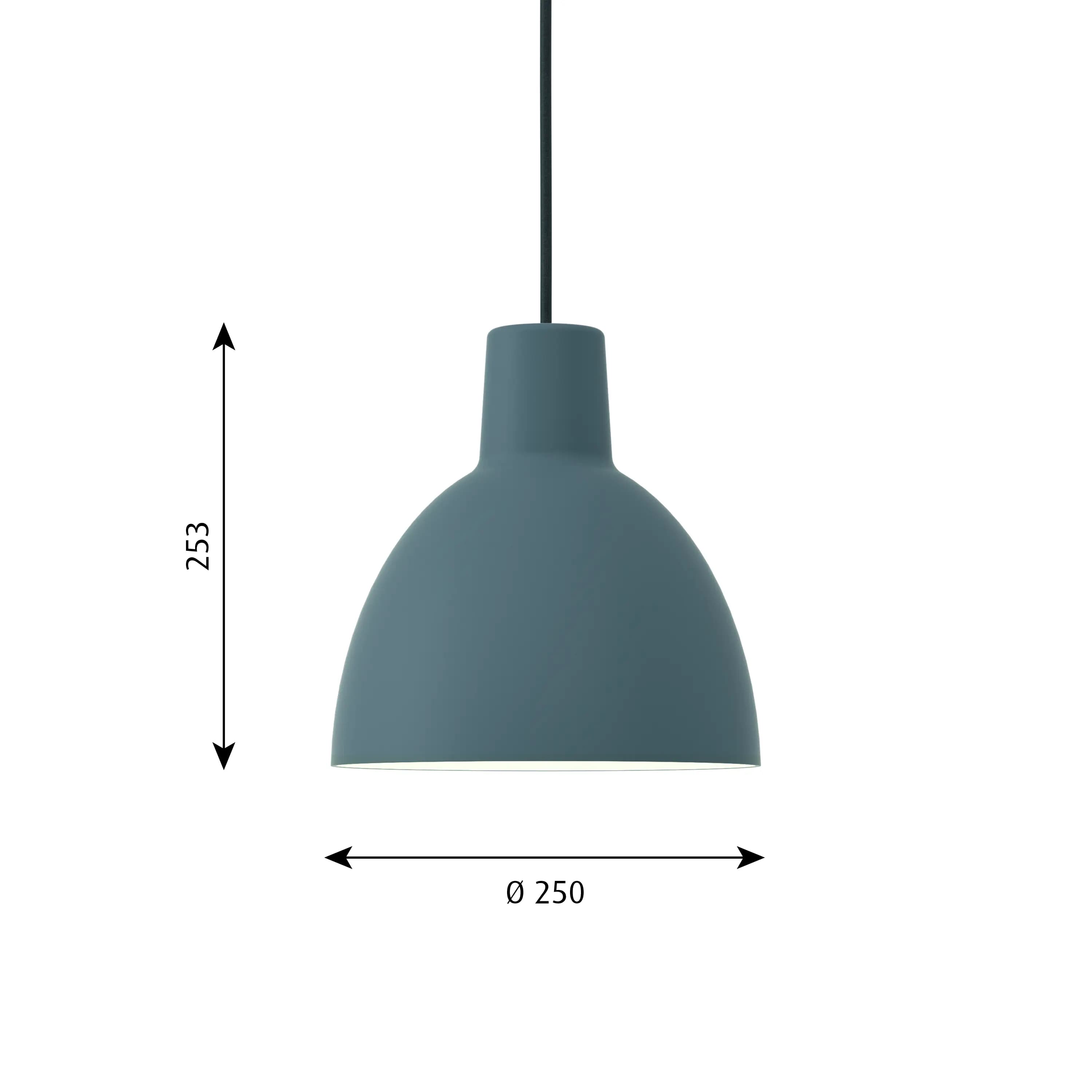 Louis Poulsen Toldbod Pendant Blue-grey Ø 250 — фото 7