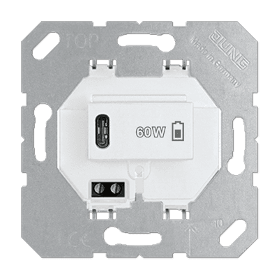 USB-PD60-зарядное устройство, белый, Jung USBPD60CWW