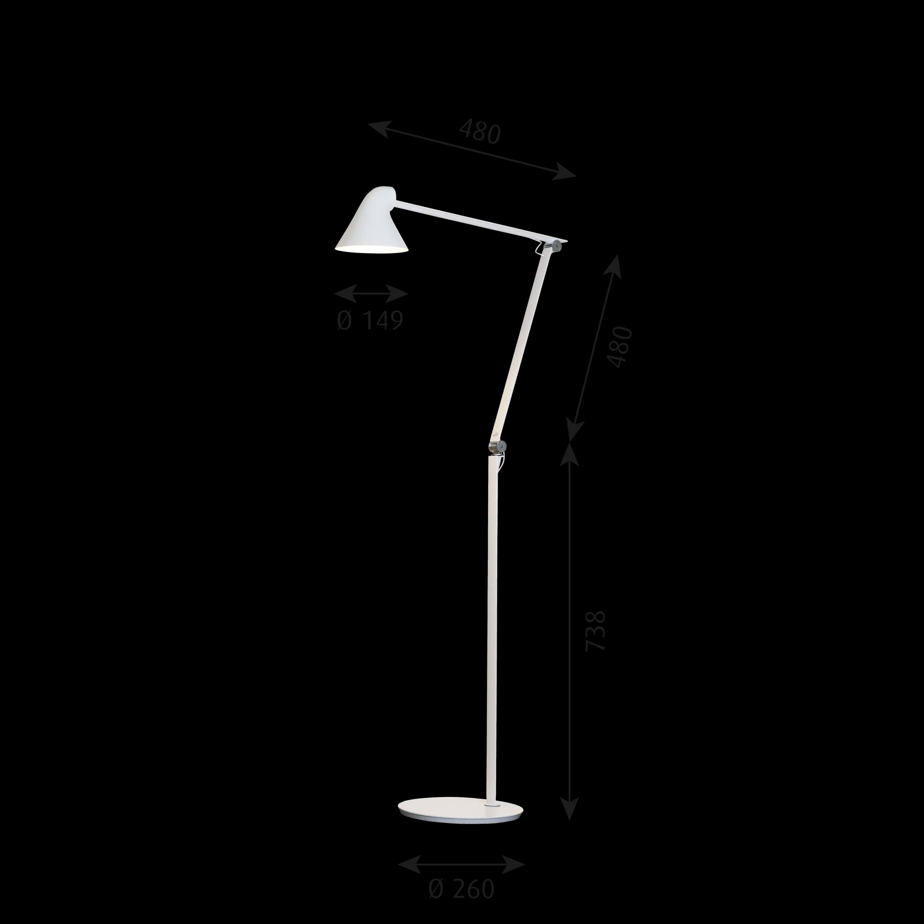 Louis Poulsen NJP Floor Lamp White — фото 6