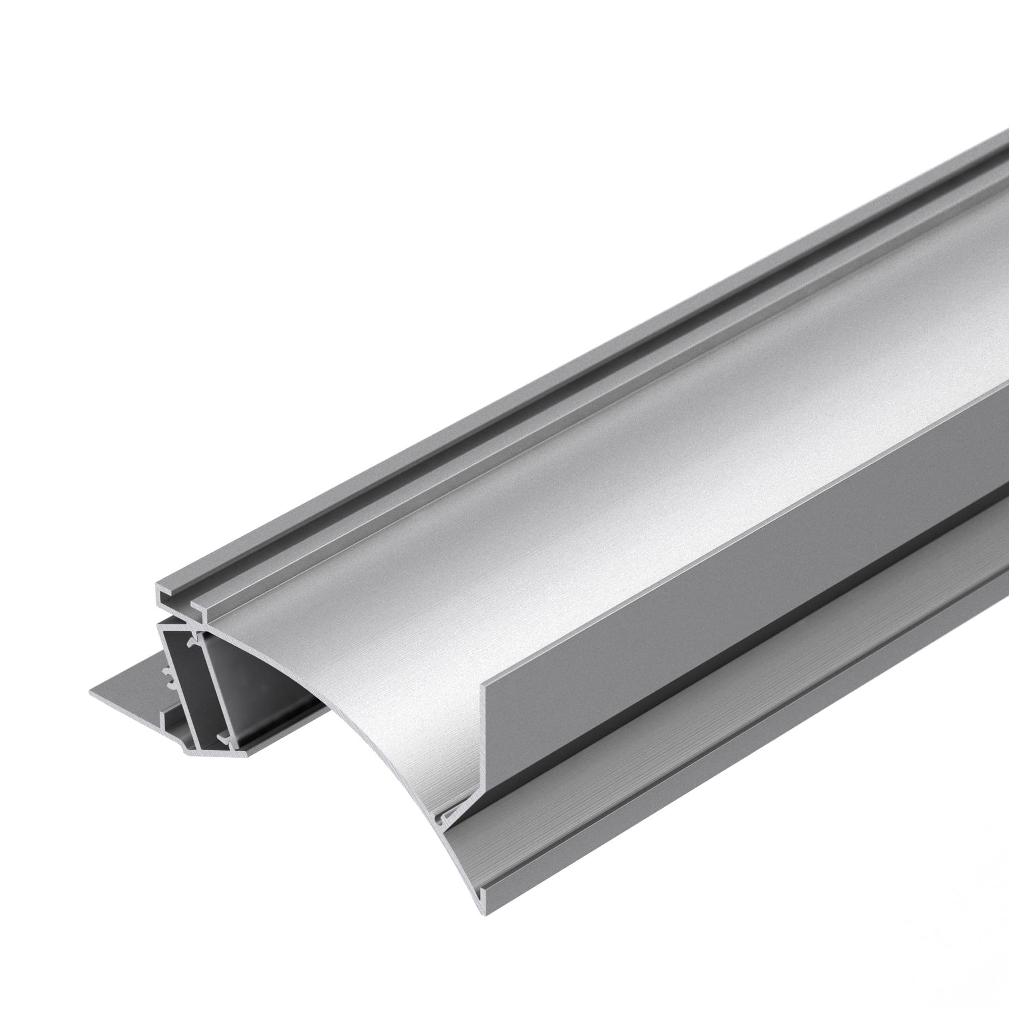 Профиль с экраном ALM-ARC-SIDE-2000 ANOD+FROST (Arlight, Алюминий) 029851 — фото 1