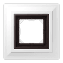 LSmetal Zero Комплект для монтажа заподлицо + Рамка 1-ная, dark (лакир.алюминий), Jung