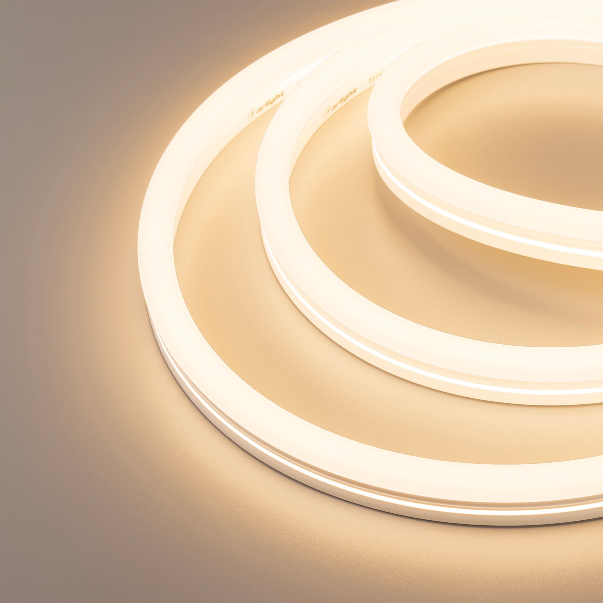 Светодиодная лента герметичная MOONLIGHT-SIDE-X336-12x24mm 230V Warm3000 (11 W/m, IP65, 50m, wire x1) (Arlight, Грибовидная форма) 051904