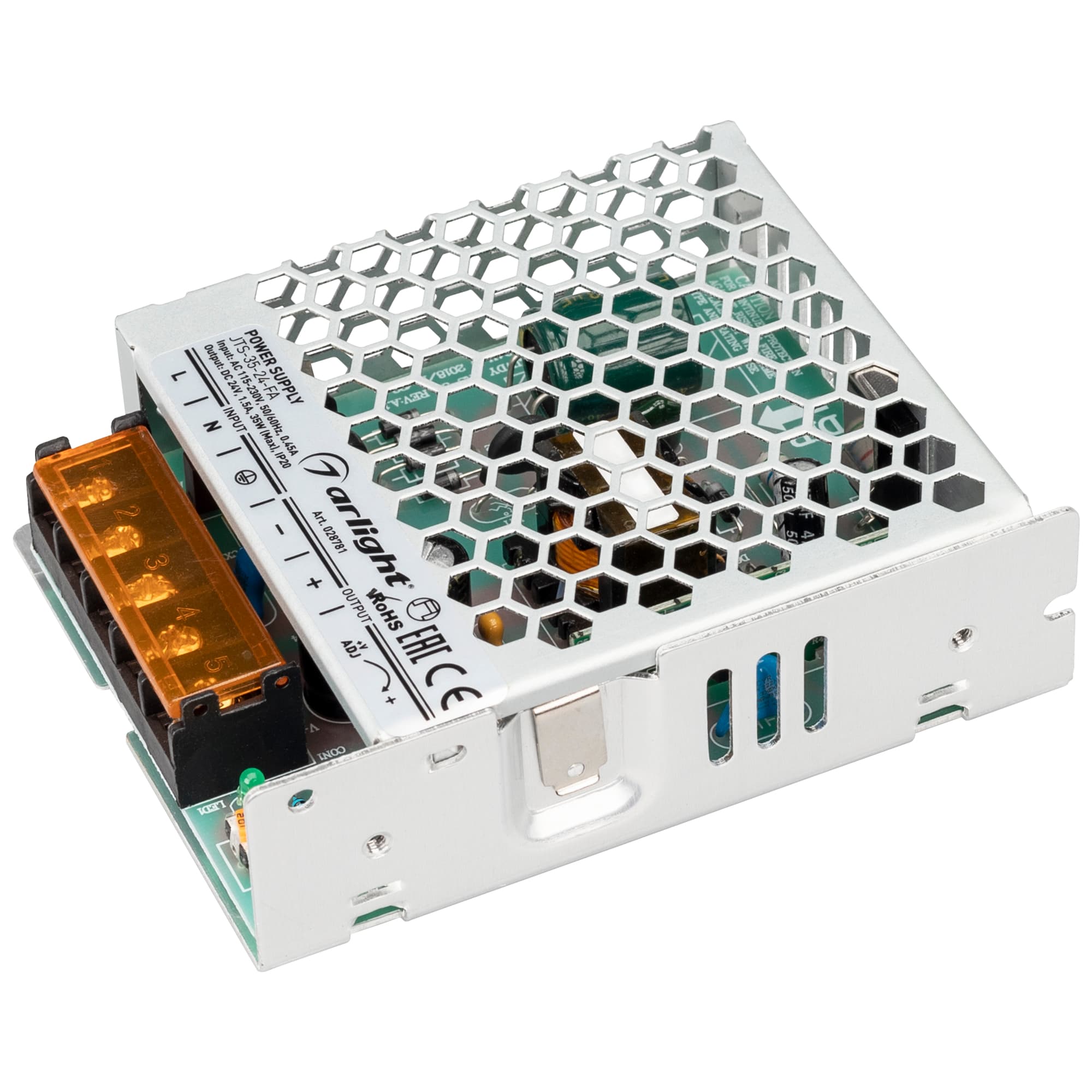 Блок питания JTS-35-24-FA (24V, 1.5A, 35W) (Arlight, IP20 Сетка, 3 года) 028781 Arlight