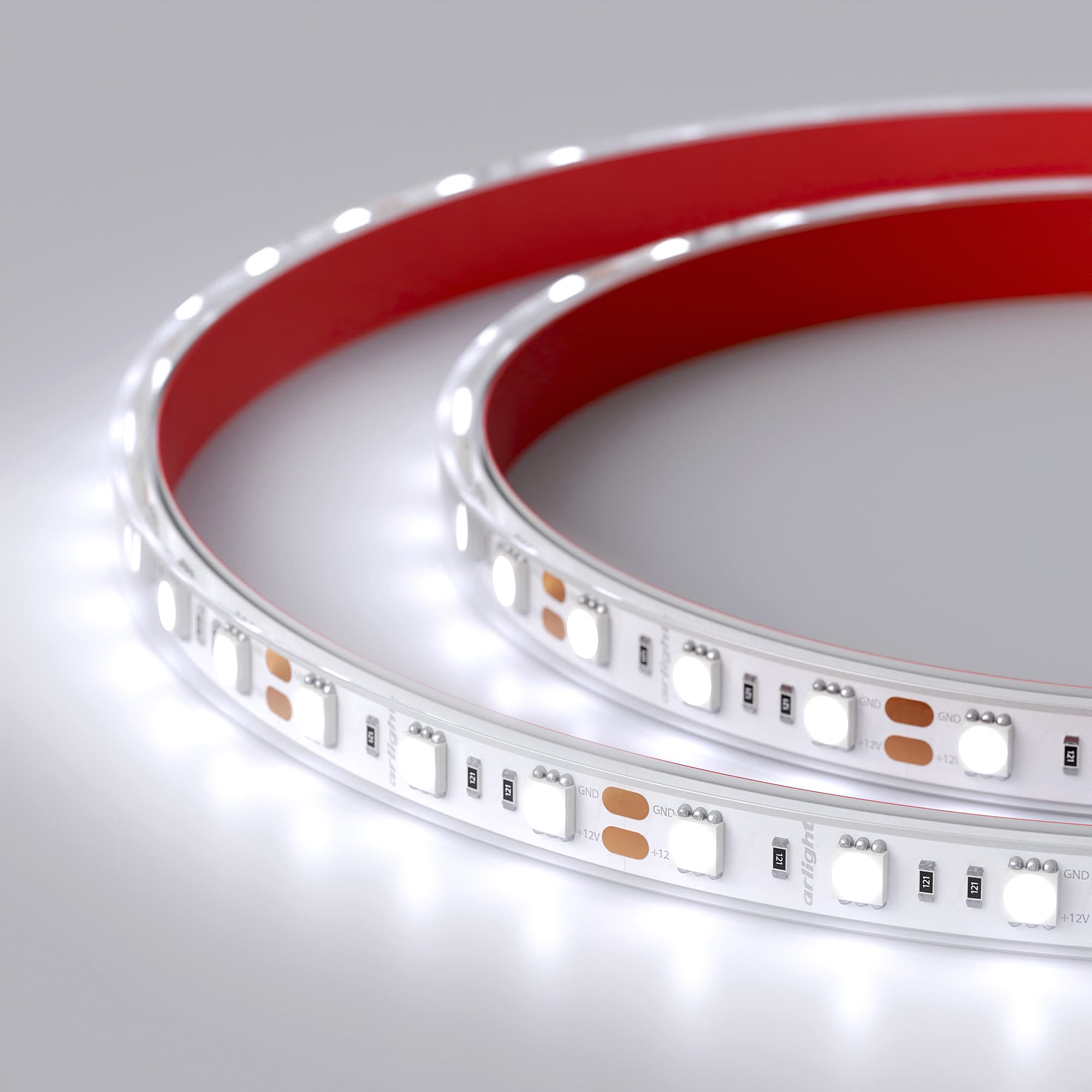 Светодиодная лента RTW 2-5000PGS 12V Cool 2x (5060, 300 LED, LUX) (Arlight, 14.4 Вт/м, IP67) 016844 — фото 4