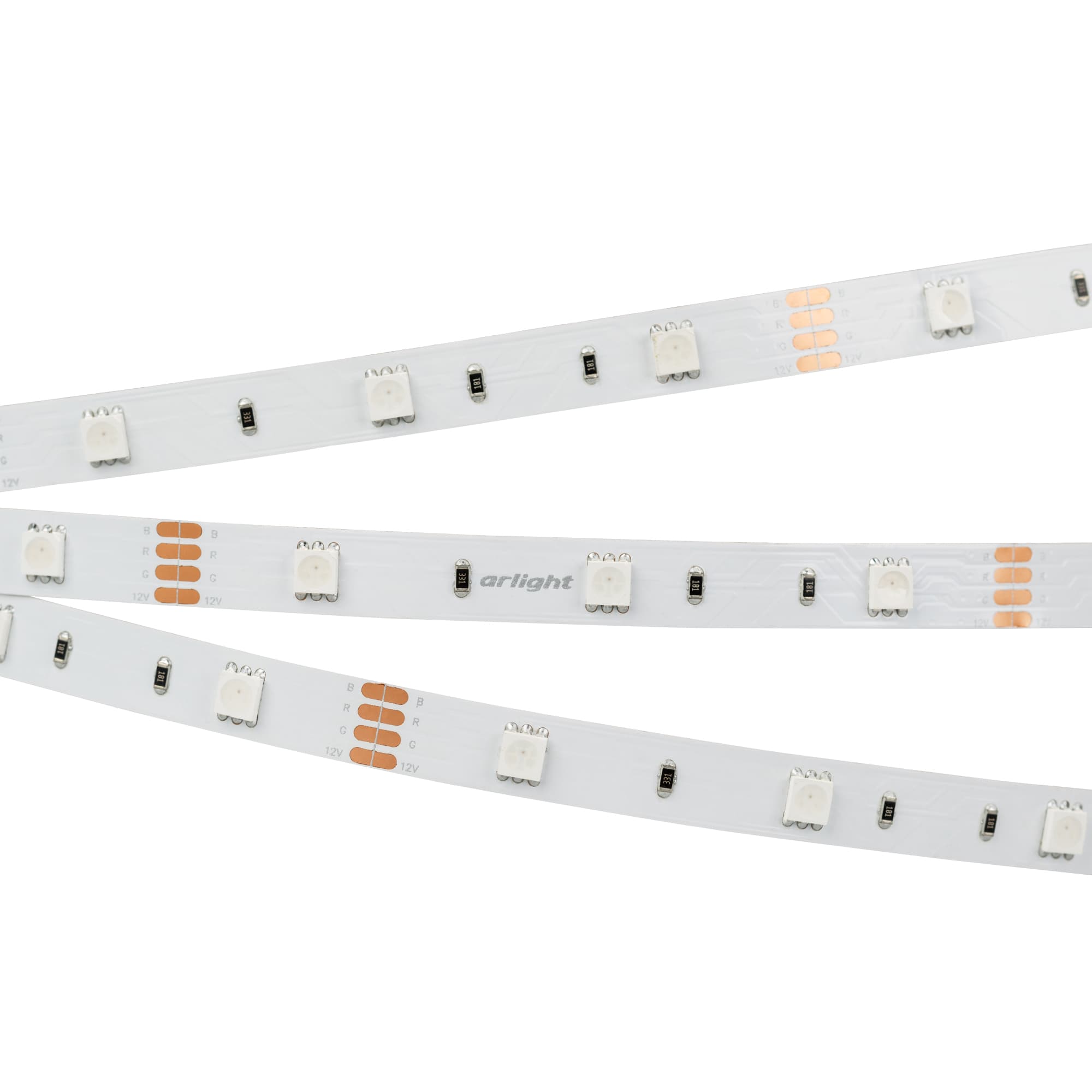 Светодиодная лента RT-B30-10mm 12V RGB (7.2 W/m, IP20, 5060, 5m) (Arlight, Открытый) 010596(2) — фото 3