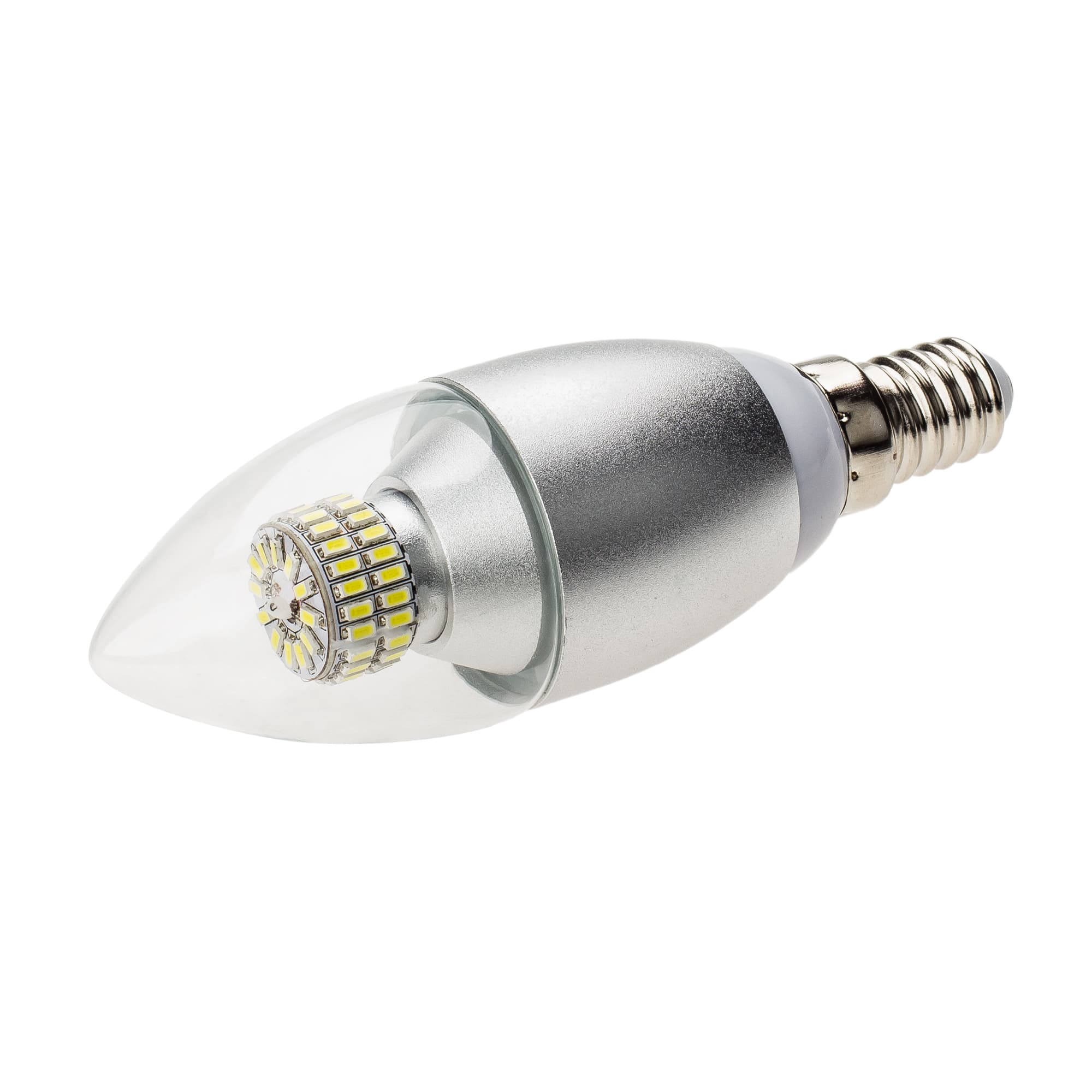 Светодиодная лампа E14 CR-DP-Candle 6W White 220V (Arlight, СВЕЧА) 015226