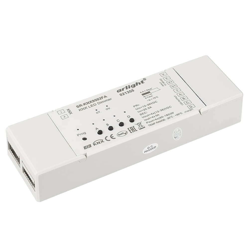 Диммер KNX SR-9502FA (12-36V, 240-720W) (Arlight, Пластик) 021355
