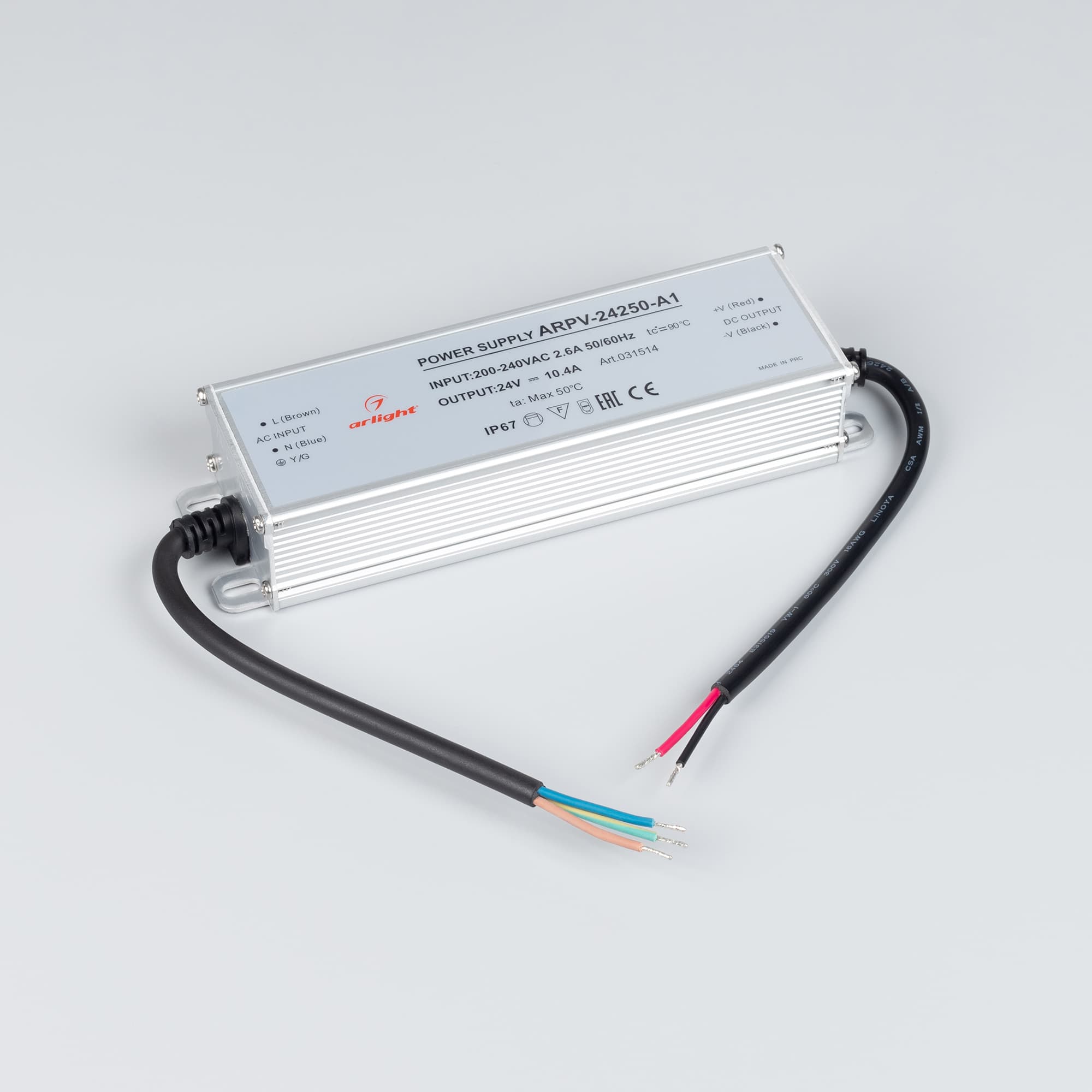 Блок питания ARPV-24250-A1 (24V, 10.4A, 250W) (Arlight, IP67 Металл, 3 года) 031514 — фото 2