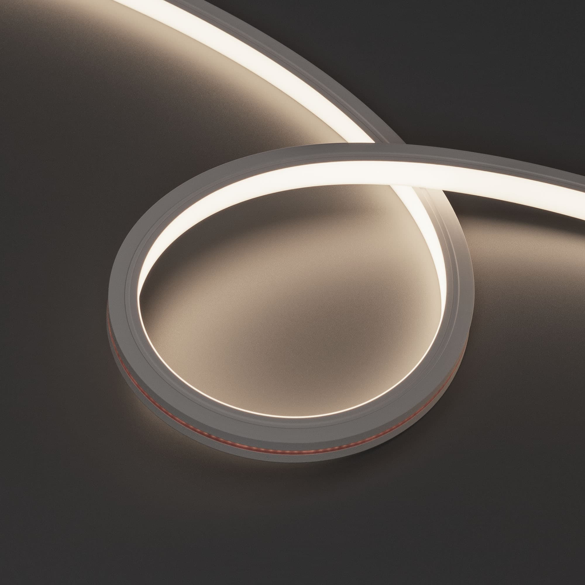 Светодиодная лента герметичная MOONLIGHT-TOP-X320-13x12mm 24V Day4000 (5 W/m, IP67, sauna, 15m, wire x2) (Arlight, Вывод вниз, 3 года) 051131