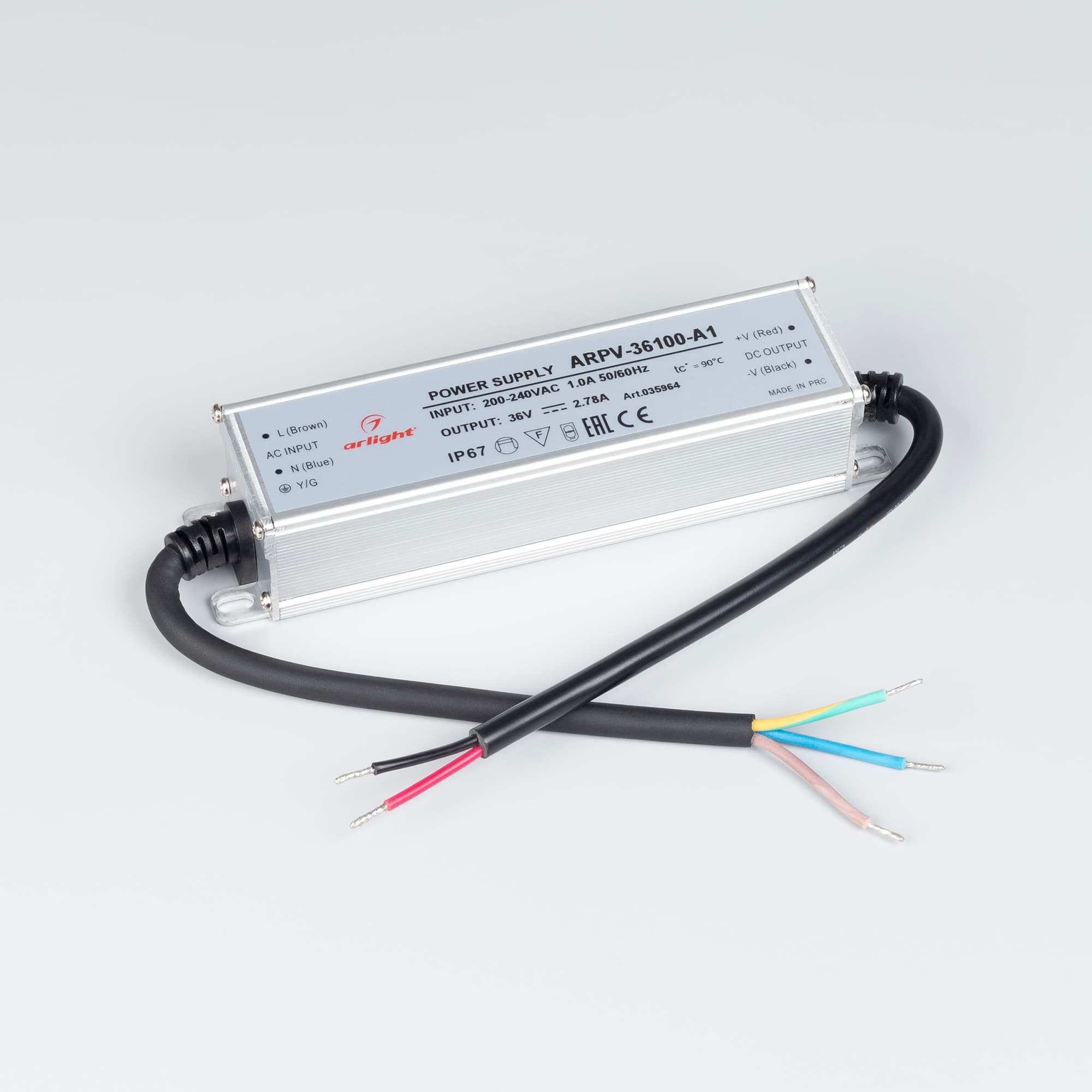 Блок питания ARPV-36100-A1 (36V, 2.78A, 100W) (Arlight, IP67 Металл, 3 года) 035964 — фото 2