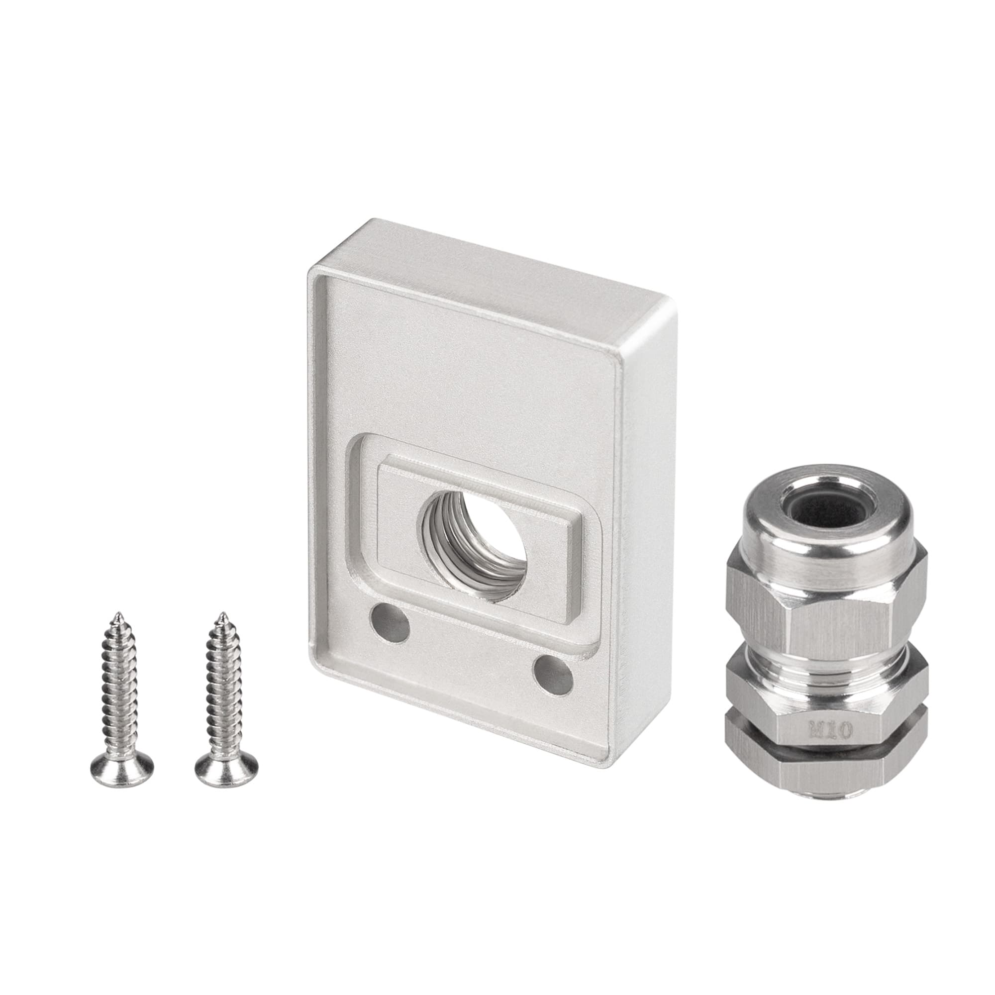 Заглушка ARH-FLOOR27-H28-SIDE с отверстием (Arlight, Металл) 038702 — фото 2