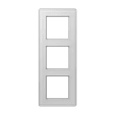 A VIVA Рамка 3-ная, стекло белый, Jung AV583GLMWW