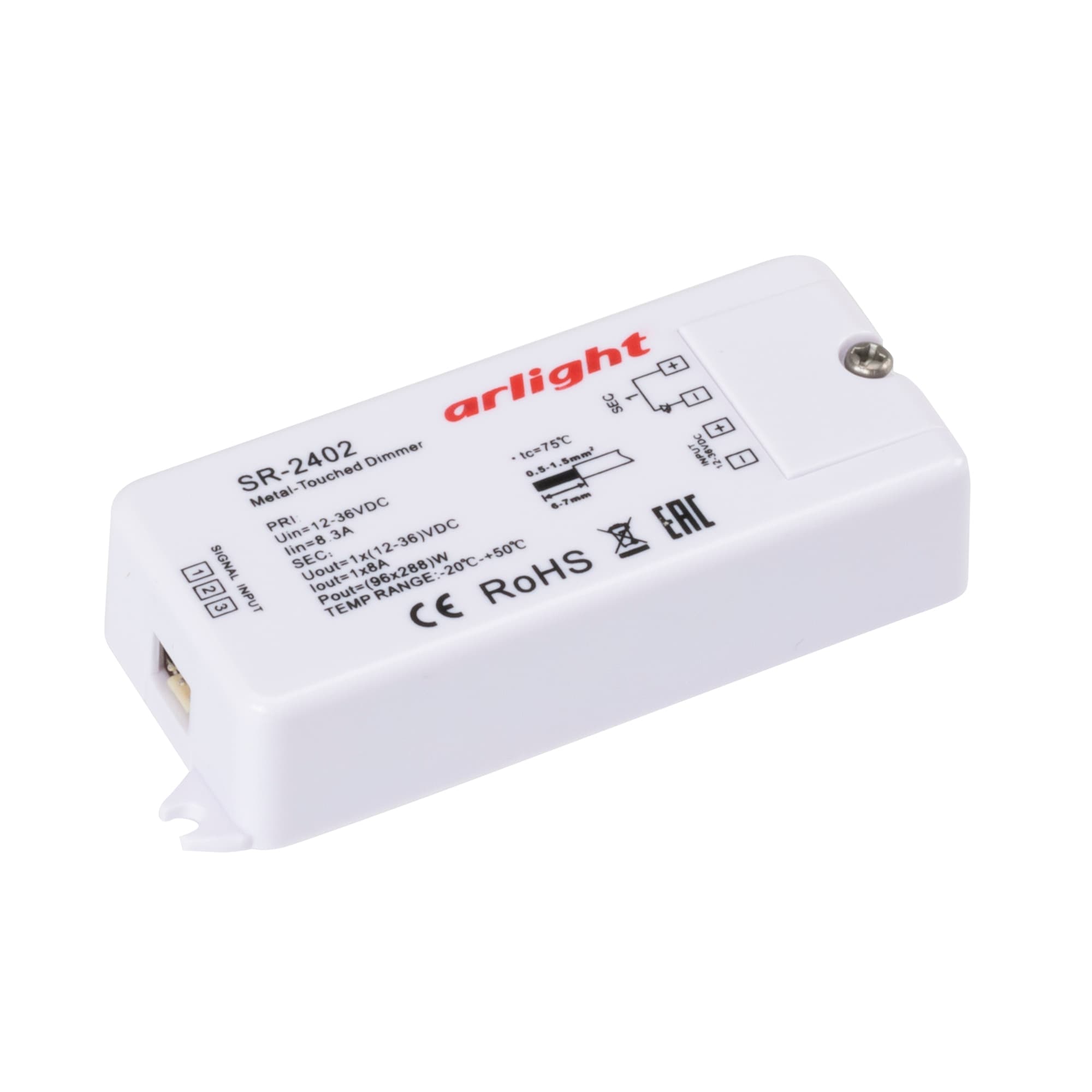 Диммер SR-2402 (12-36V, 96-288W, Metal-Touch) (Arlight, -) 014041