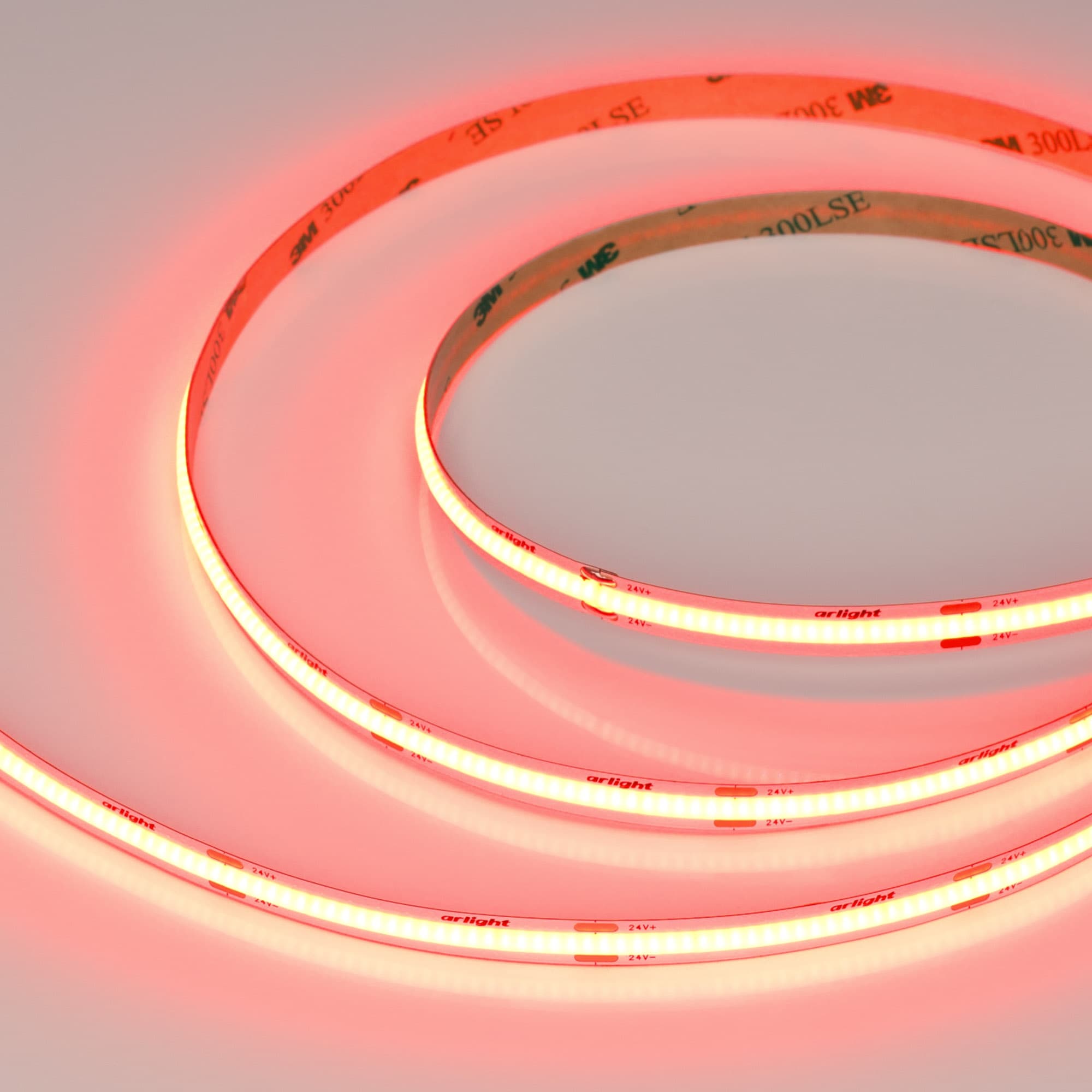 Светодиодная лента COB-X480-8mm 24V Red (8 W/m, IP20, 5m) (Arlight, -) 047739 — фото 1