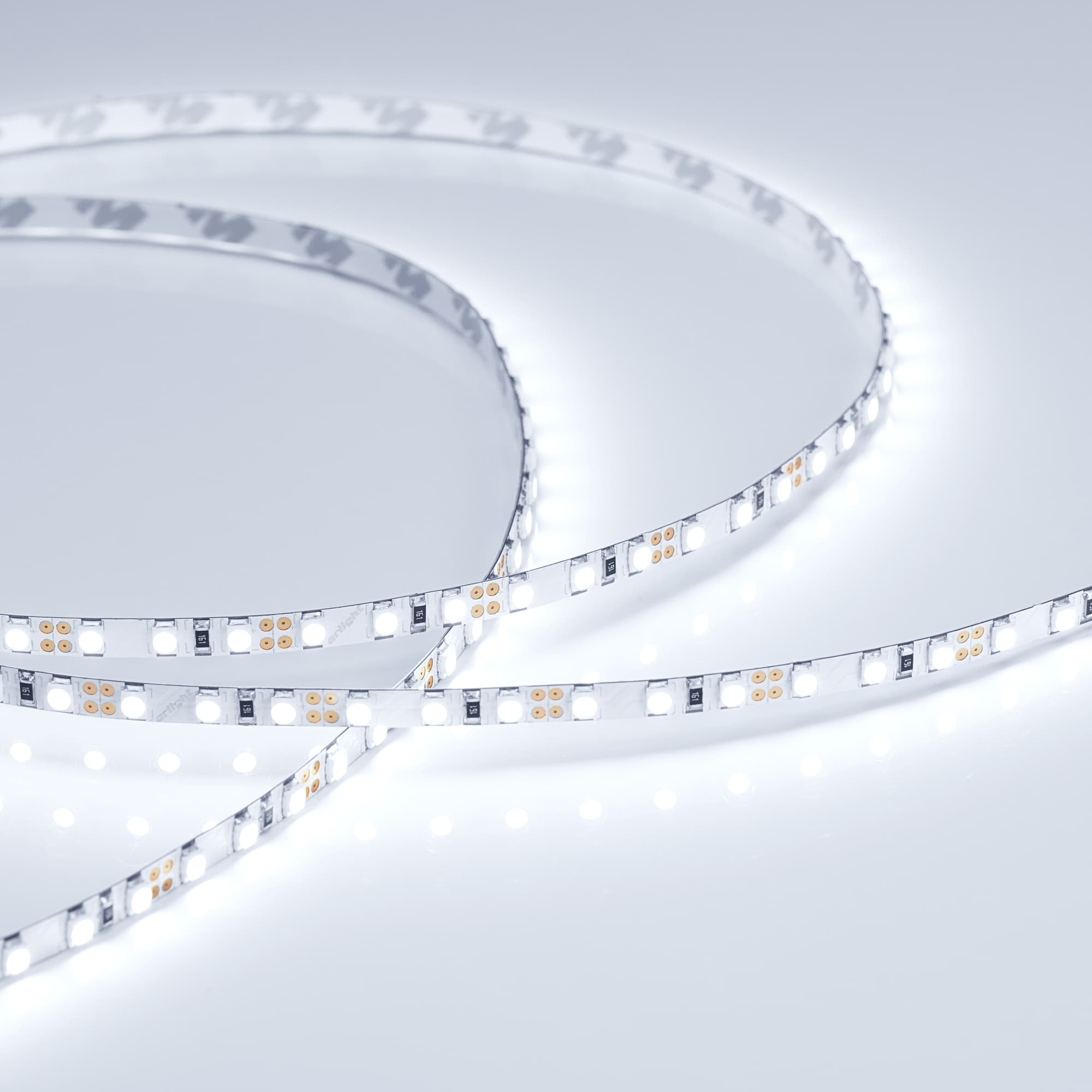 Светодиодная лента RT-A120-5mm 12V Cool 8K (9.6 W/m, IP20, 2835, 5m) (Arlight, 9.6 Вт/м, IP20) 015005(2) — фото 2