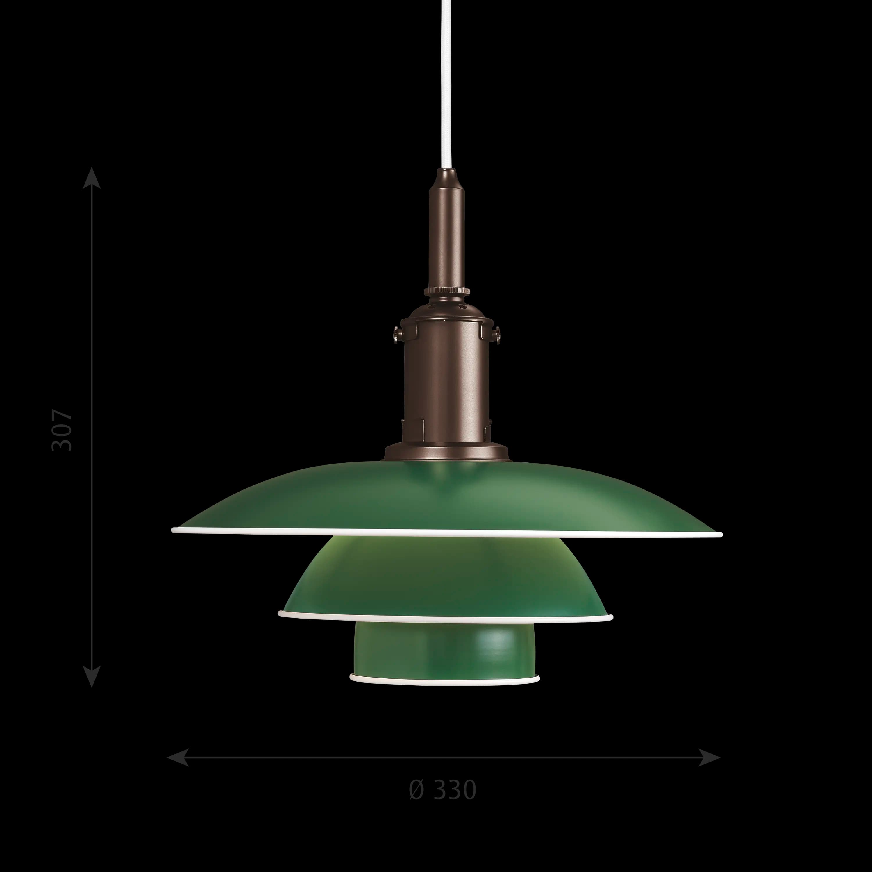 Louis Poulsen PH 3½-3 Metal Pendant Green — фото 7