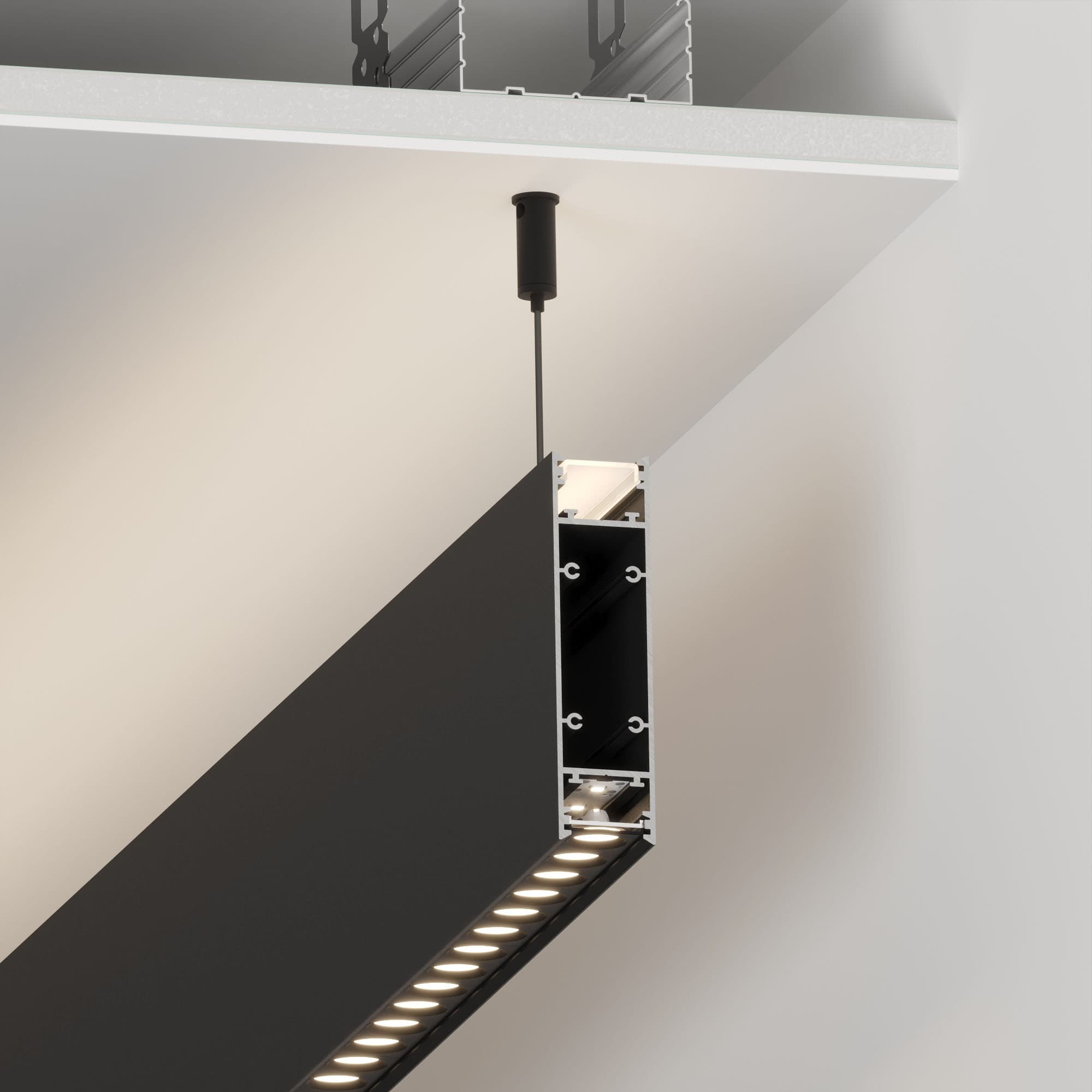 Профиль SL-LINE-25100-DUAL-2500 BLACK (Arlight, Алюминий) 033735 Arlight — фото 8