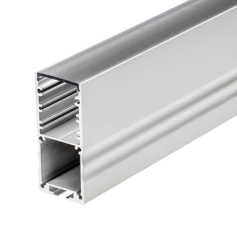 Профиль с экраном ALU-POWER-S30-2000 ANOD+CLEAR-P (Arlight, Алюминий) 015384 — фото 1