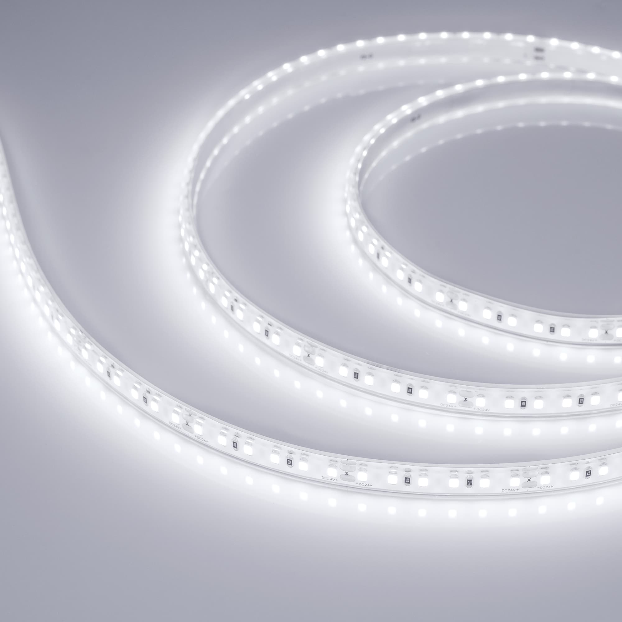 Светодиодная лента RTW-5000PU-2835-120 24V White6000 (10.5mm, 16.8W, IP68) (Arlight, Закрытый) 029391 — фото 2