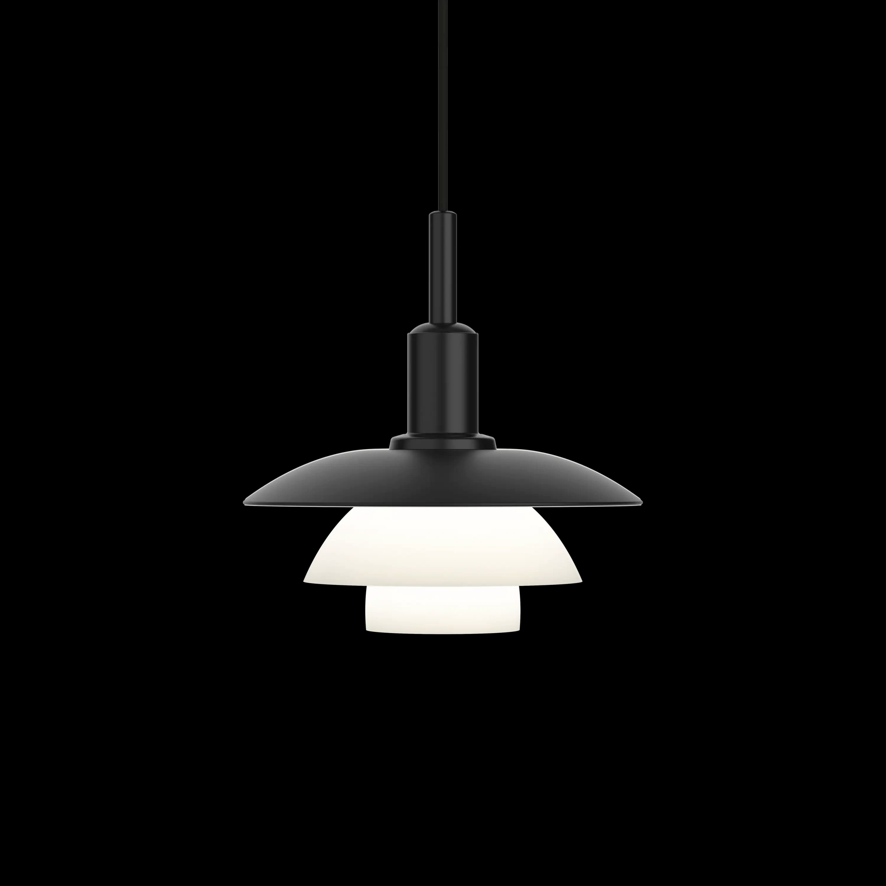 Louis Poulsen PH 3/3 Pendant Metal black/opal glass — фото 1