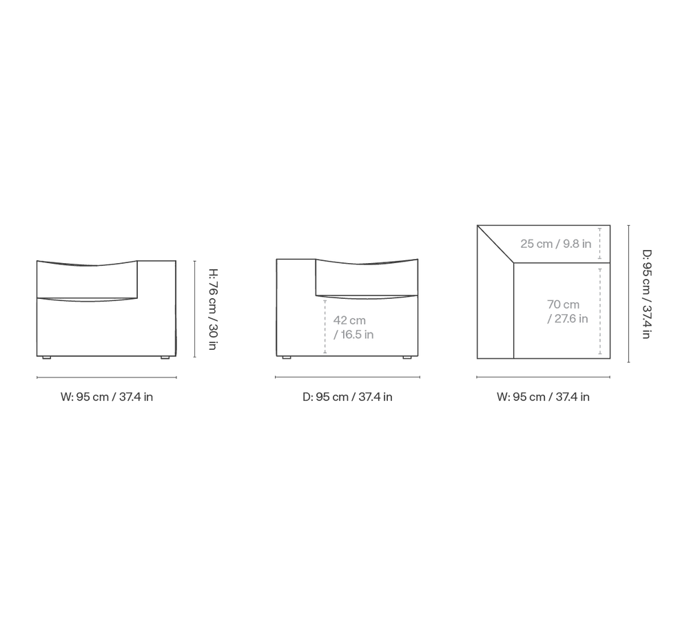 Ferm Living Catena Sofa Connect Corner S200 - Louisiana - Sand/Off-White ferm LIVING — фото 2