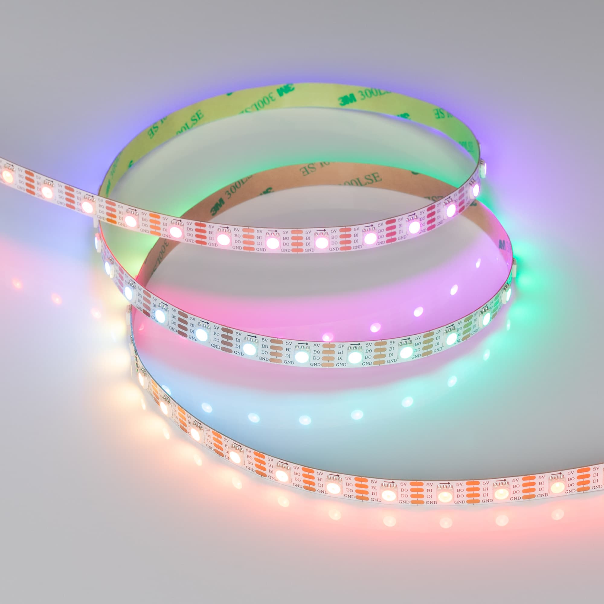 Светодиодная лента SPI-B60-10mm 5V RGB-PX1-BPT (12 W/m, IP20, 5060, 5m) (Arlight, бегущий огонь) 037855 — фото 2