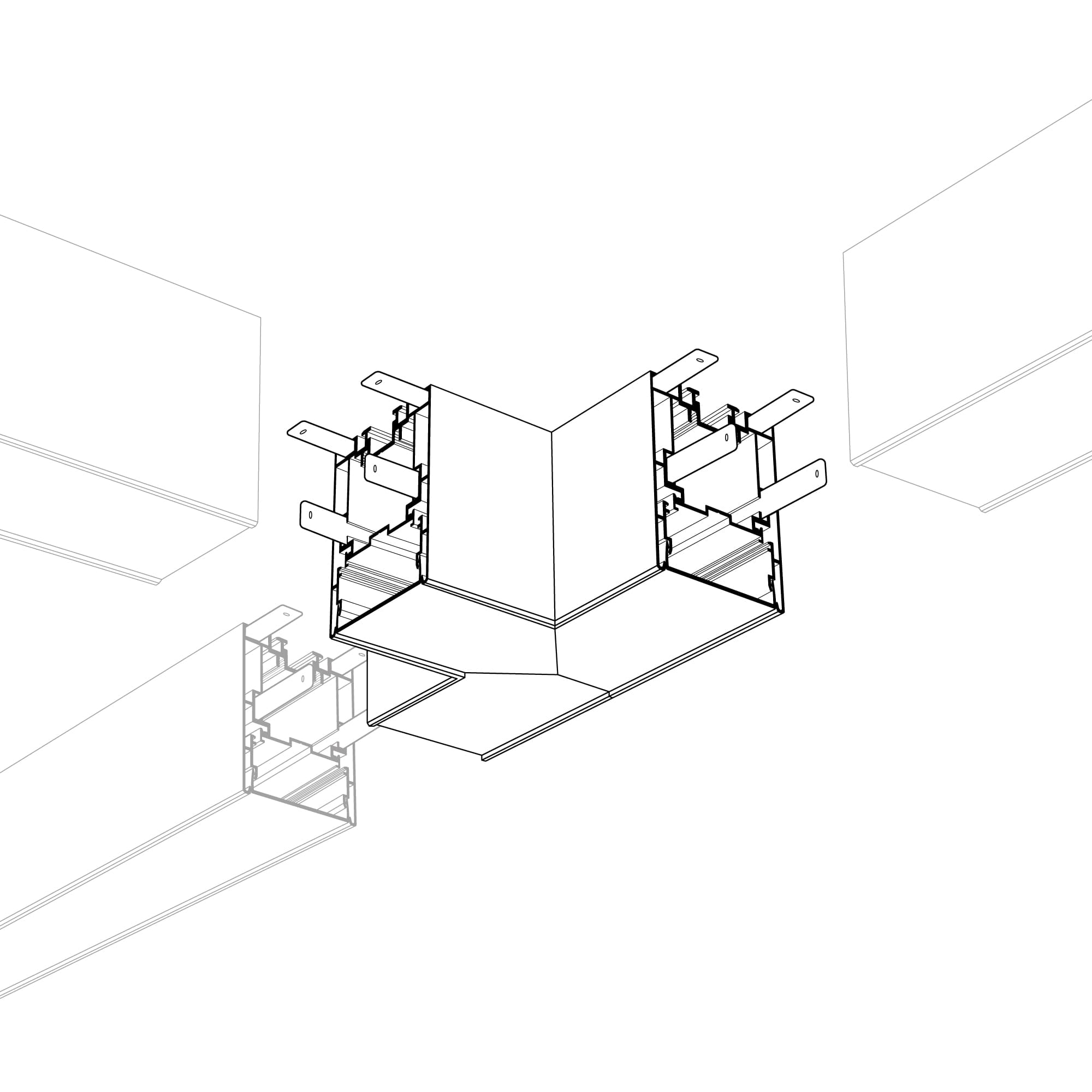Угол S2-LINE-5470-T90 тройной (Arlight, Металл) 021259 Arlight — фото 2