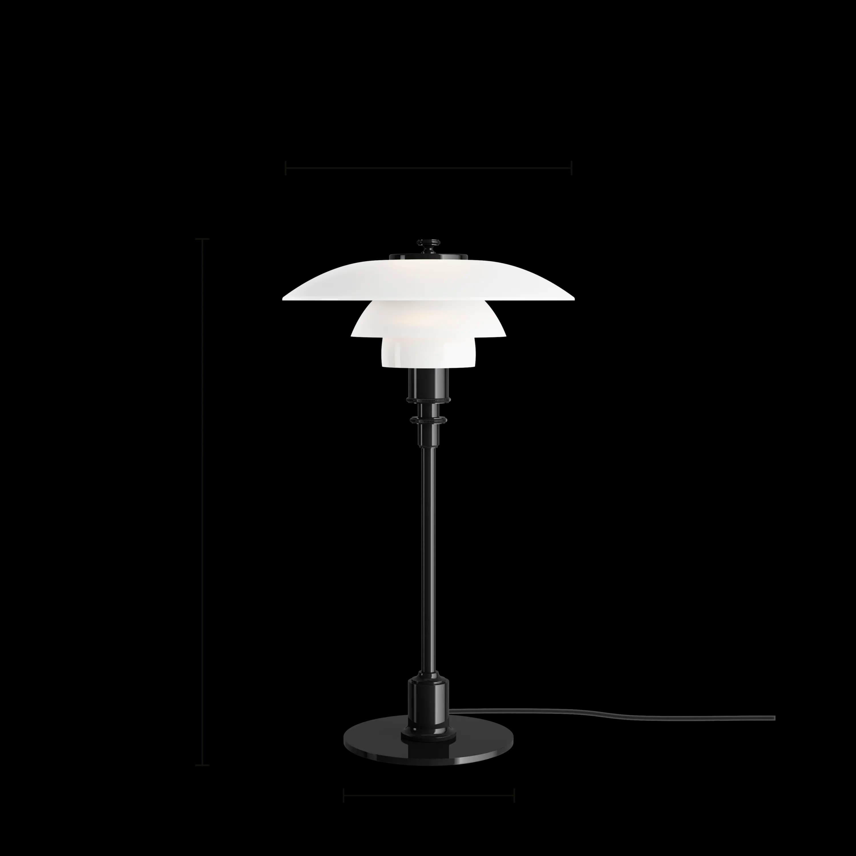 Louis Poulsen PH 2/1 Table Lamp Black metallised — фото 9