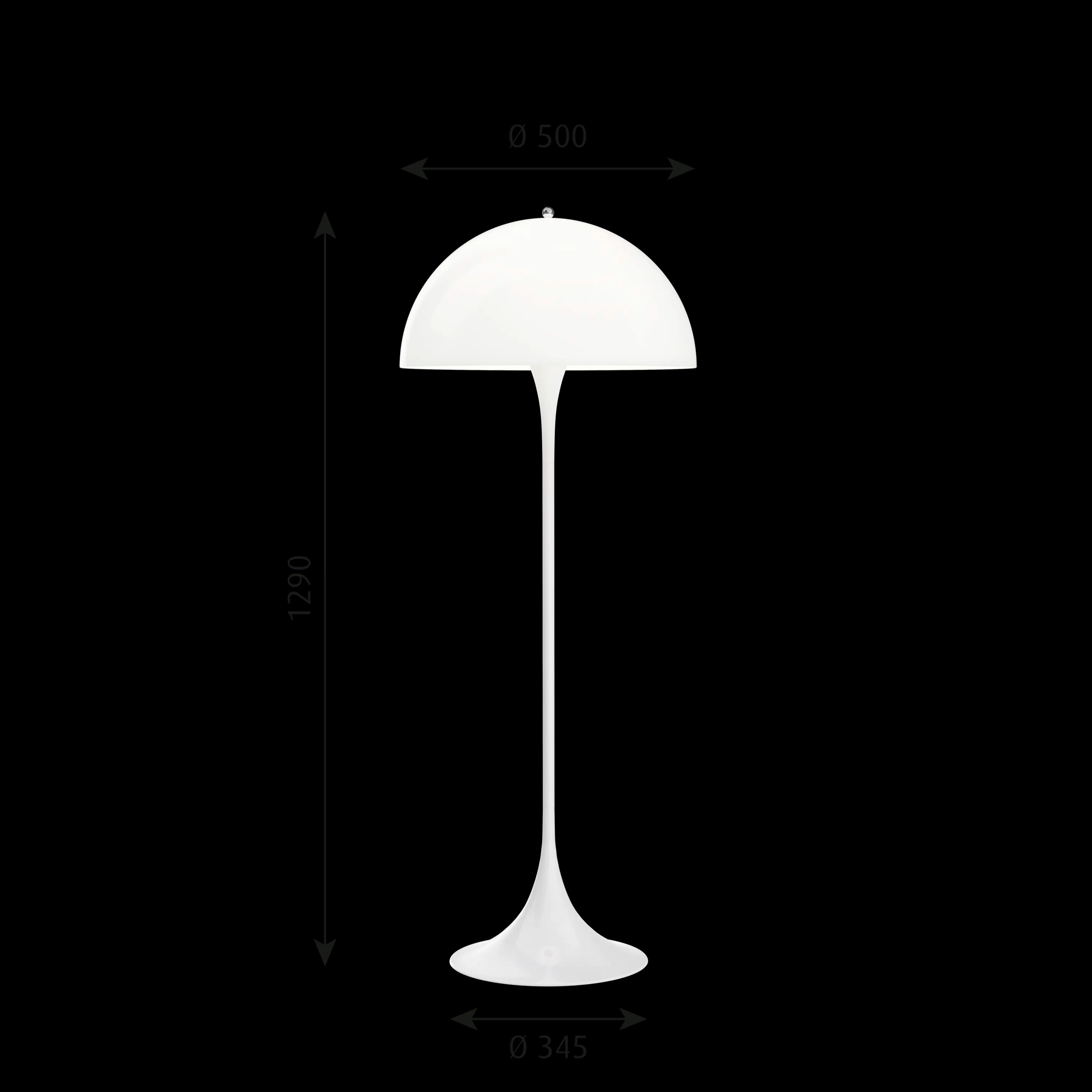 Louis Poulsen Panthella Floor Lamp White opal acryl — фото 10
