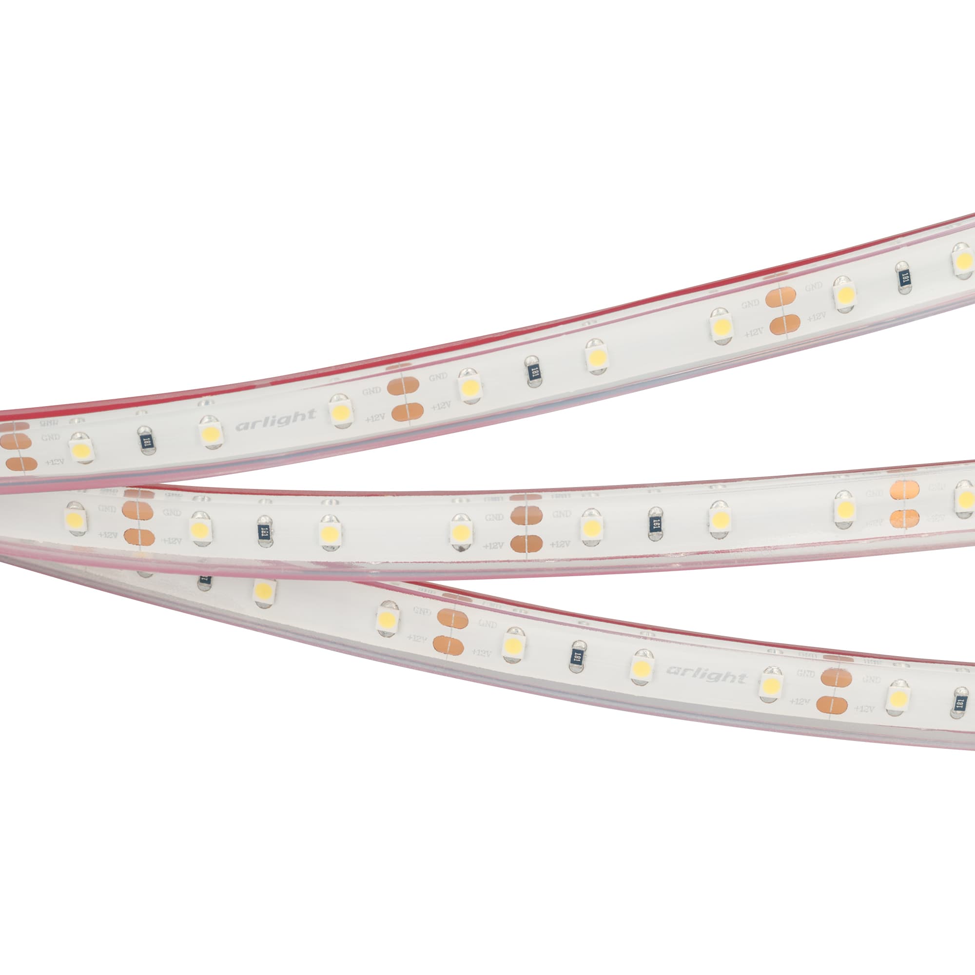 Светодиодная лента RTW 2-5000PGS 12V Cool (3528, 300 LED, LUX) (Arlight, 4.8 Вт/м, IP67) 016839 — фото 1