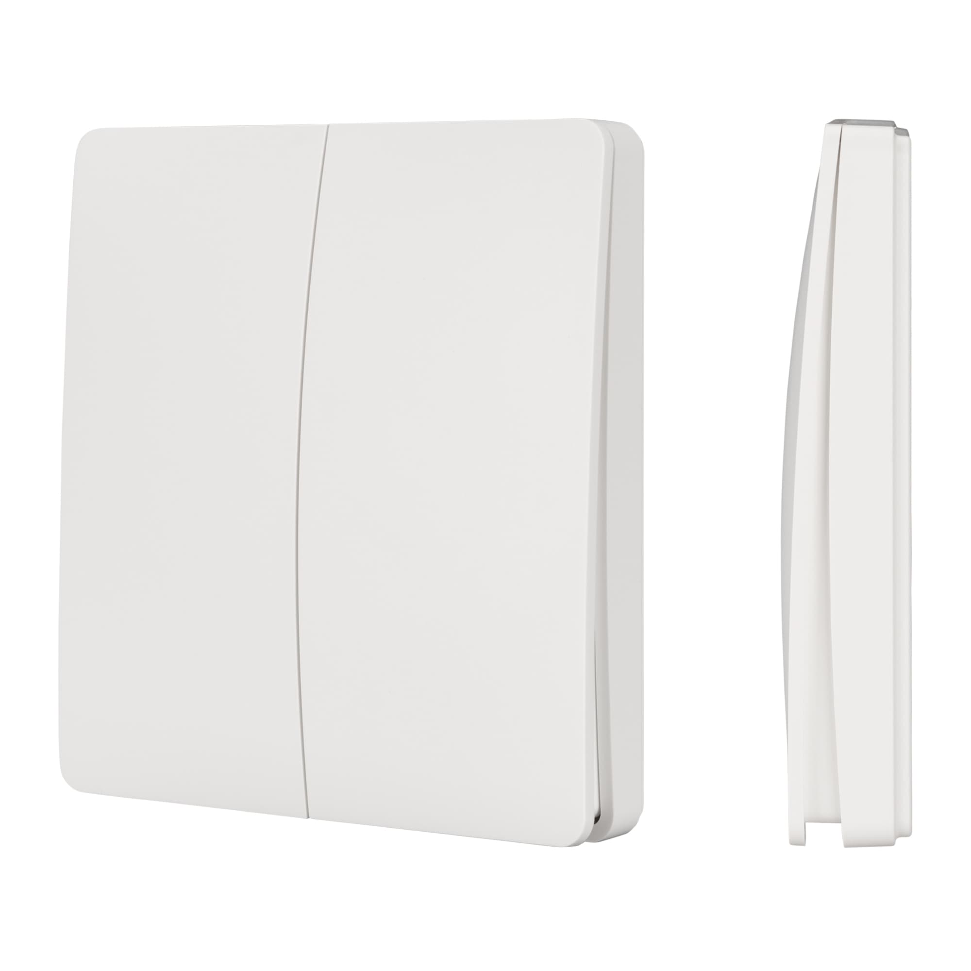 INTELLIGENT ARLIGHT Кнопочная панель KINETIC-801-22-2G-WP-SUF White (No battery, IP67, 433Mhz) (IARL, IP67 Пластик, 3 года) 043317 Arlight — фото 1