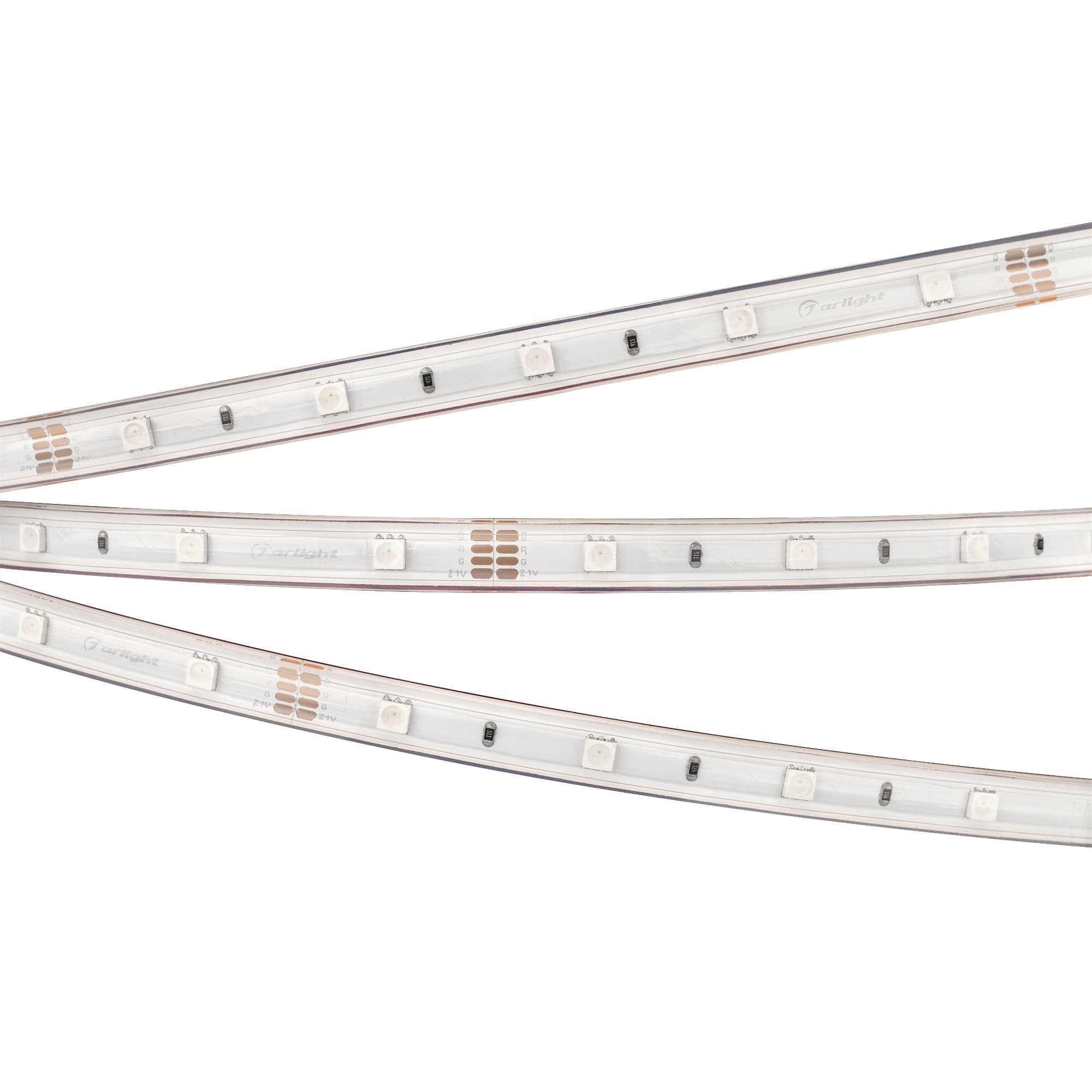 Светодиодная лента герметичная RTW-PS-B30-13mm 24V RGB (7.2 W/m, IP67, 5060, 5m) (Arlight, 7.2 Вт/м, IP67) 026484(2) — фото 1