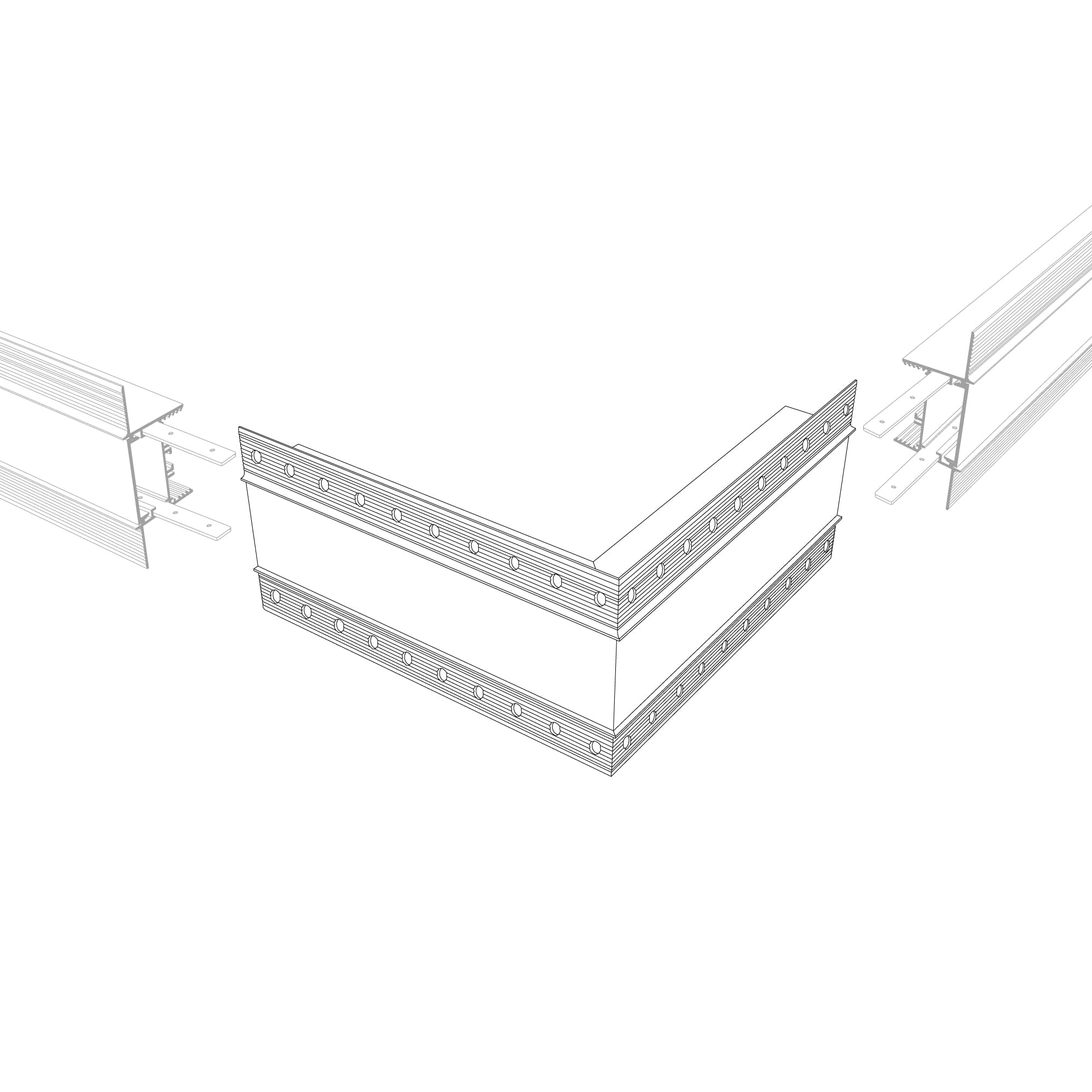 Угол SL-LINIA45-FANTOM внешний (Arlight, Металл) 030105 — фото 4